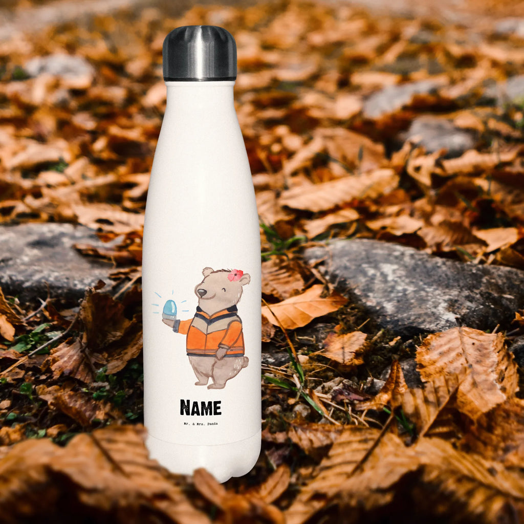 Personalisierte Thermosflasche Rettungssanitäterin mit Herz Personalisierte Isolierflasche, Personalisierte Thermoflasche, Personalisierte Trinkflasche, Trinkflasche Mit Namen, Wunschname, Bedrucken, Namensflasche, Beruf, Ausbildung, Jubiläum, Abschied, Rente, Kollege, Kollegin, Geschenk, Schenken, Arbeitskollege, Mitarbeiter, Firma, Danke, Dankeschön