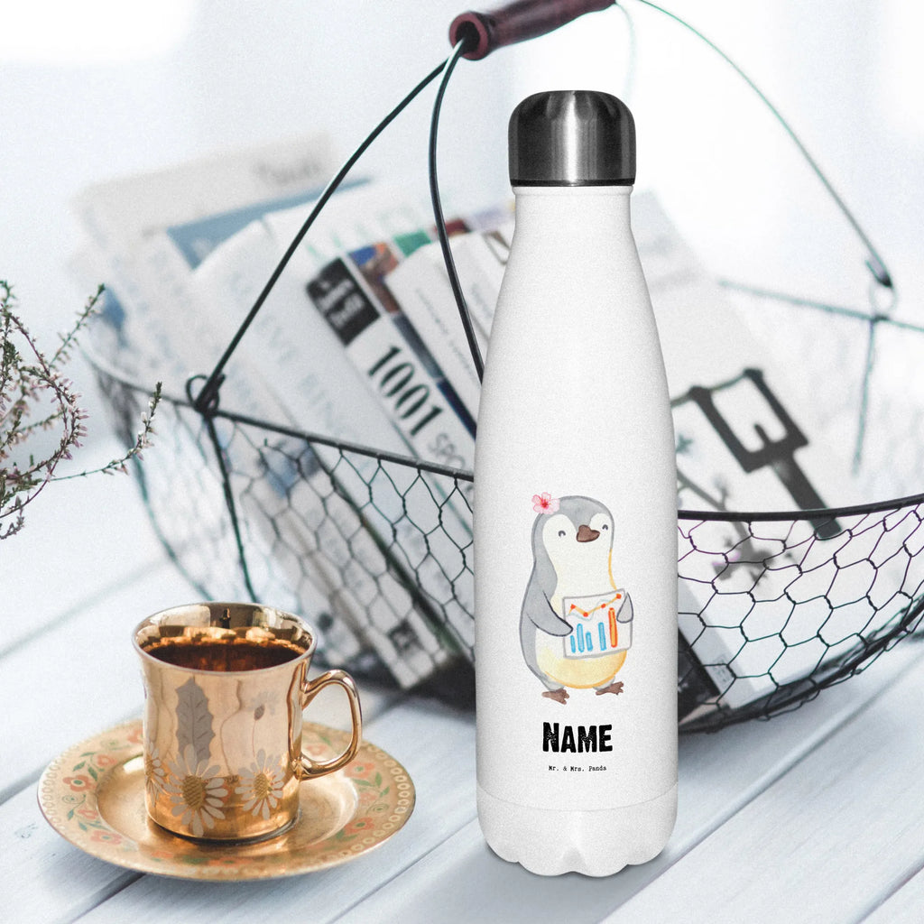 Personalisierte Thermosflasche Wirtschaftsanalytikerin mit Herz Personalisierte Isolierflasche, Personalisierte Thermoflasche, Personalisierte Trinkflasche, Trinkflasche Mit Namen, Wunschname, Bedrucken, Namensflasche, Beruf, Ausbildung, Jubiläum, Abschied, Rente, Kollege, Kollegin, Geschenk, Schenken, Arbeitskollege, Mitarbeiter, Firma, Danke, Dankeschön