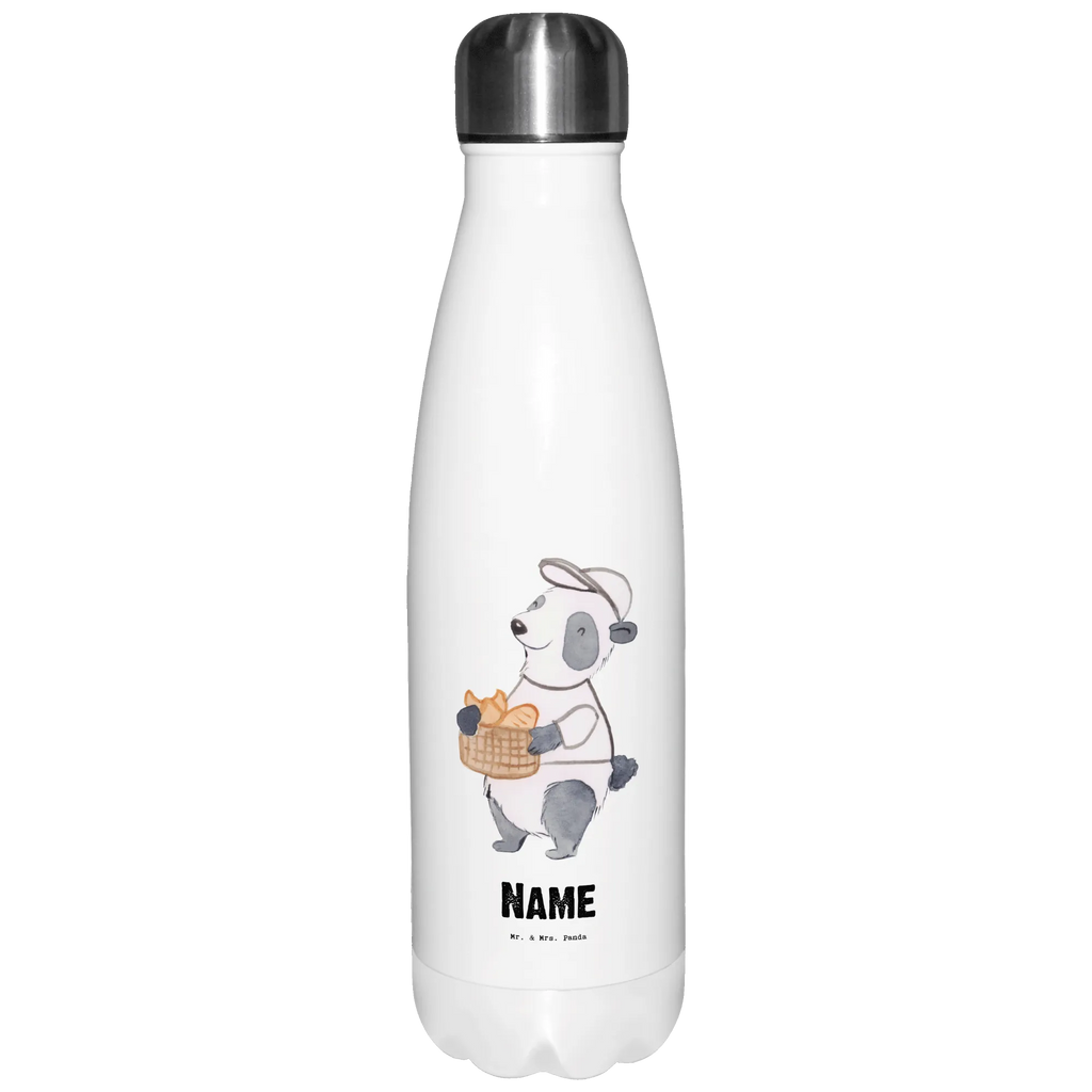 Personalisierte Thermosflasche Bäcker mit Herz Personalisierte Isolierflasche, Personalisierte Thermoflasche, Personalisierte Trinkflasche, Trinkflasche Mit Namen, Wunschname, Bedrucken, Namensflasche, Beruf, Ausbildung, Jubiläum, Abschied, Rente, Kollege, Kollegin, Geschenk, Schenken, Arbeitskollege, Mitarbeiter, Firma, Danke, Dankeschön, Bäcker, Konditor, Brotbäcker, Bäckerei, Backstube, Bäckerladen, Brotmanufaktur