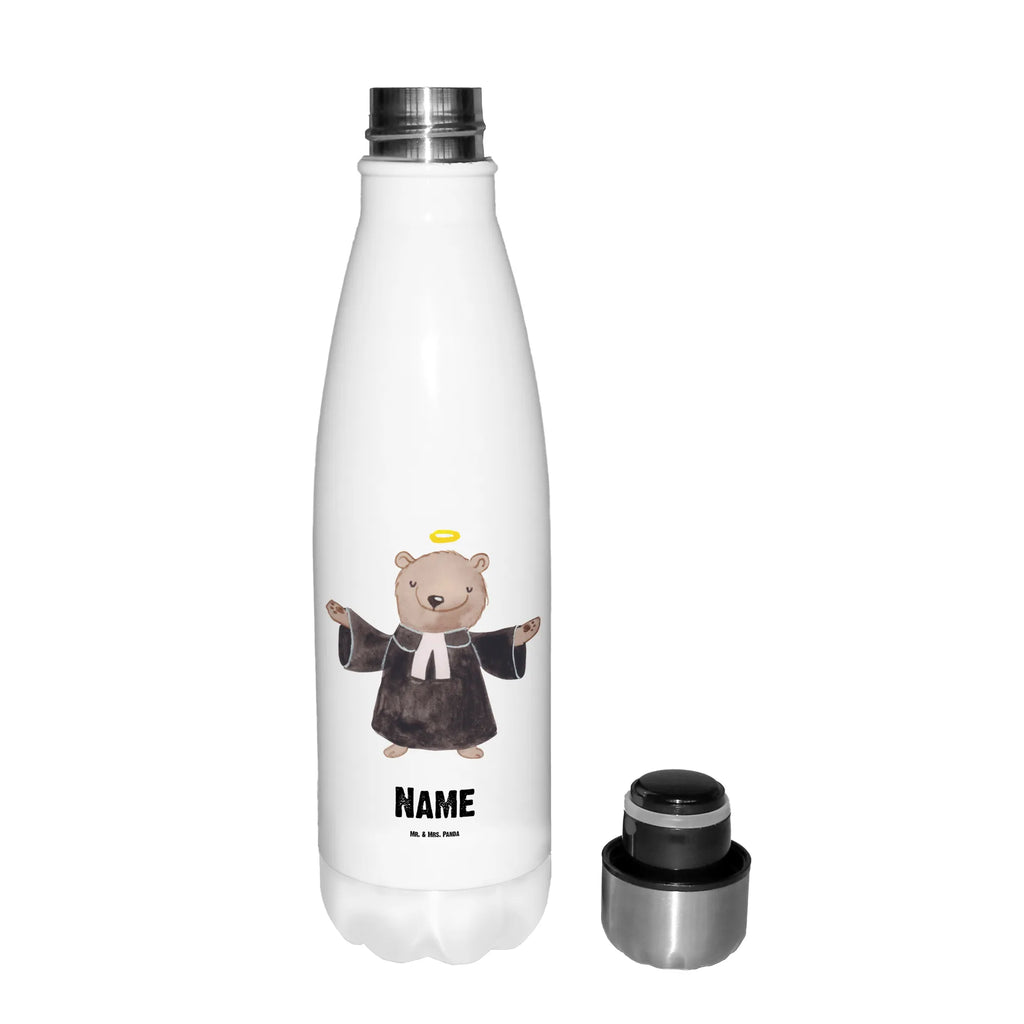 Personalisierte Thermosflasche Pastor mit Herz Personalisierte Isolierflasche, Personalisierte Thermoflasche, Personalisierte Trinkflasche, Trinkflasche Mit Namen, Wunschname, Bedrucken, Namensflasche, Beruf, Ausbildung, Jubiläum, Abschied, Rente, Kollege, Kollegin, Geschenk, Schenken, Arbeitskollege, Mitarbeiter, Firma, Danke, Dankeschön, Pastor, Diener Gottes<br />Geistlicher, Pfarrer, Prediger<br />Priester, Theologe, Kirche