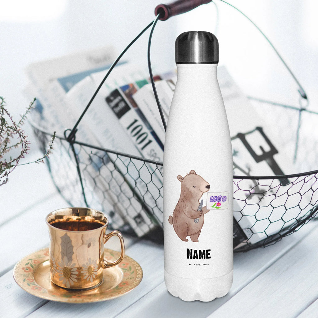 Personalisierte Thermosflasche Werbetechniker mit Herz Personalisierte Isolierflasche, Personalisierte Thermoflasche, Personalisierte Trinkflasche, Trinkflasche Mit Namen, Wunschname, Bedrucken, Namensflasche, Beruf, Ausbildung, Jubiläum, Abschied, Rente, Kollege, Kollegin, Geschenk, Schenken, Arbeitskollege, Mitarbeiter, Firma, Danke, Dankeschön