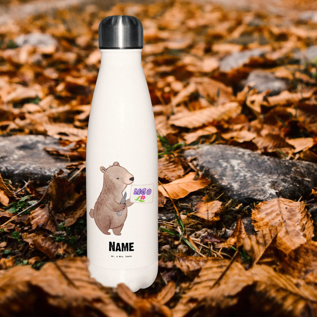 Personalisierte Thermosflasche Werbetechniker mit Herz Personalisierte Isolierflasche, Personalisierte Thermoflasche, Personalisierte Trinkflasche, Trinkflasche Mit Namen, Wunschname, Bedrucken, Namensflasche, Beruf, Ausbildung, Jubiläum, Abschied, Rente, Kollege, Kollegin, Geschenk, Schenken, Arbeitskollege, Mitarbeiter, Firma, Danke, Dankeschön