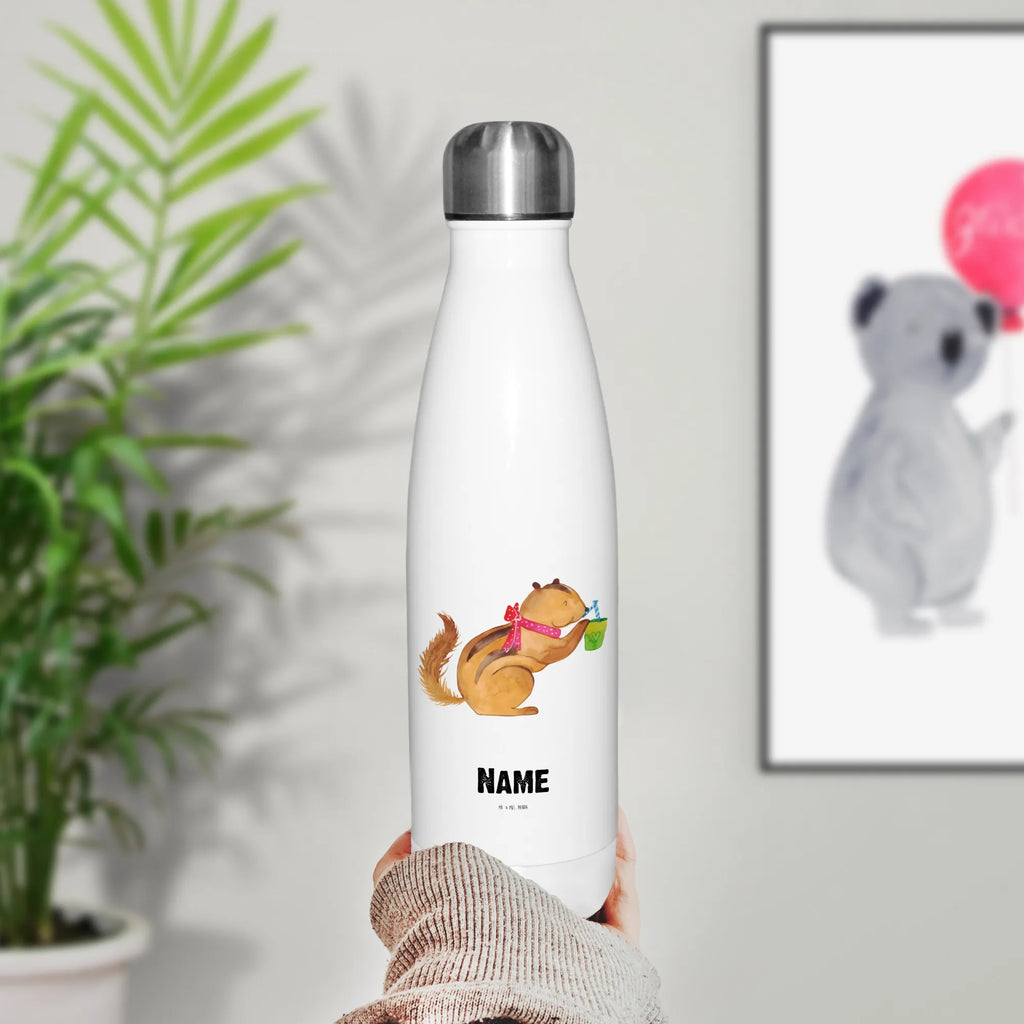 Personalisierte Thermosflasche Eichhörnchen Smoothie Personalisierte Isolierflasche, Personalisierte Thermoflasche, Personalisierte Trinkflasche, Trinkflasche Mit Namen, Wunschname, Bedrucken, Namensflasche, Tiermotive, Gute Laune, lustige Sprüche, Tiere, Green Smoothies, Diät, Abnehmen, Streifenhörnchen, Eichhörnchen