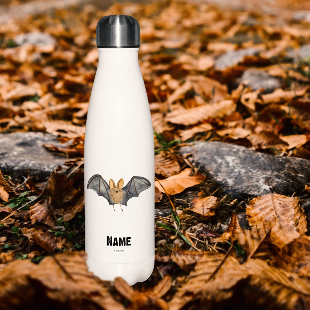 Personalisierte Thermosflasche Fledermaus Flügel Personalisierte Isolierflasche, Personalisierte Thermoflasche, Personalisierte Trinkflasche, Trinkflasche Mit Namen, Wunschname, Bedrucken, Namensflasche, Tiermotive, Gute Laune, lustige Sprüche, Tiere