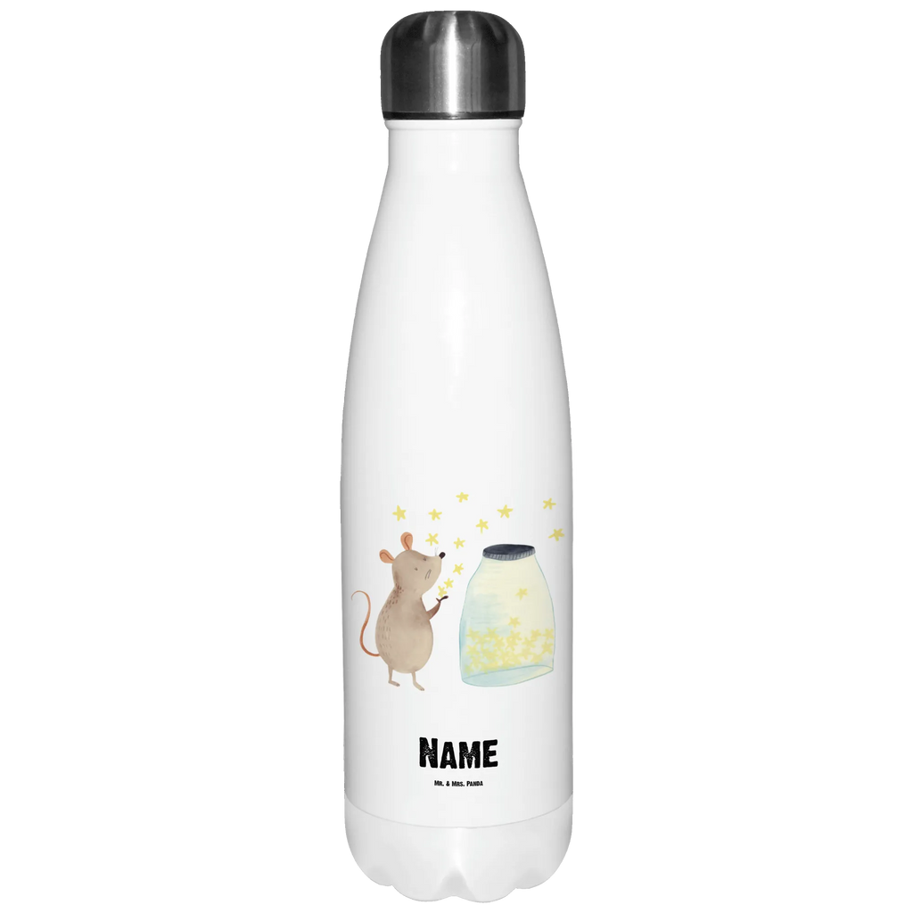 Personalisierte Thermosflasche Maus Sterne Personalisierte Isolierflasche, Personalisierte Thermoflasche, Personalisierte Trinkflasche, Trinkflasche Mit Namen, Wunschname, Bedrucken, Namensflasche, Tiermotive, Gute Laune, lustige Sprüche, Tiere, Maus, Sterne, Wunsch, Kind, Taufe, Taufgeschenk, Geburt, Schwangerschaft, erstes Kind, Kindergeburtstag, Geburtstag, Hoffnung, Träume