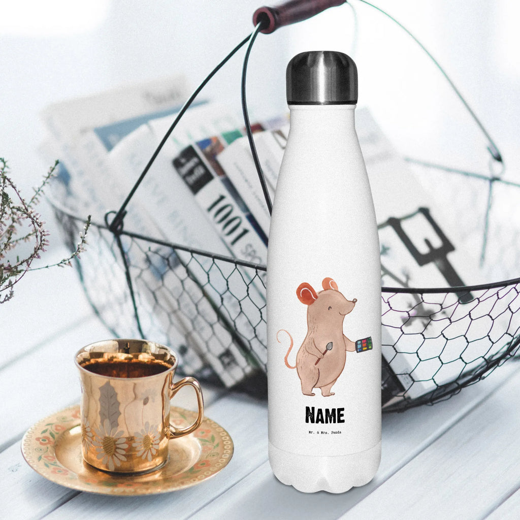 Personalisierte Thermosflasche Visagist mit Herz Personalisierte Isolierflasche, Personalisierte Thermoflasche, Personalisierte Trinkflasche, Trinkflasche Mit Namen, Wunschname, Bedrucken, Namensflasche, Beruf, Ausbildung, Jubiläum, Abschied, Rente, Kollege, Kollegin, Geschenk, Schenken, Arbeitskollege, Mitarbeiter, Firma, Danke, Dankeschön, Kosmetiker, Make Up Artist, Maskenbildner, Visagist, Beauty Salon, Kosmetikstudio, Eröffnung