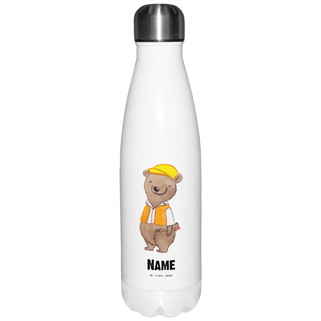 Personalisierte Thermosflasche Bauingenieur mit Herz Personalisierte Isolierflasche, Personalisierte Thermoflasche, Personalisierte Trinkflasche, Trinkflasche Mit Namen, Wunschname, Bedrucken, Namensflasche, Beruf, Ausbildung, Jubiläum, Abschied, Rente, Kollege, Kollegin, Geschenk, Schenken, Arbeitskollege, Mitarbeiter, Firma, Danke, Dankeschön, Bauingenieur, Statiker, Ingeniuer, Baustelle, Studium