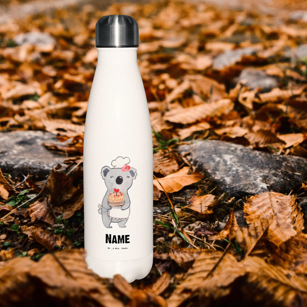 Personalisierte Thermosflasche Konditorin mit Herz Personalisierte Isolierflasche, Personalisierte Thermoflasche, Personalisierte Trinkflasche, Trinkflasche Mit Namen, Wunschname, Bedrucken, Namensflasche, Beruf, Ausbildung, Jubiläum, Abschied, Rente, Kollege, Kollegin, Geschenk, Schenken, Arbeitskollege, Mitarbeiter, Firma, Danke, Dankeschön, Konditorin, Kuchenbäckerin, Patissierin, Confiseurin, Bäckerin