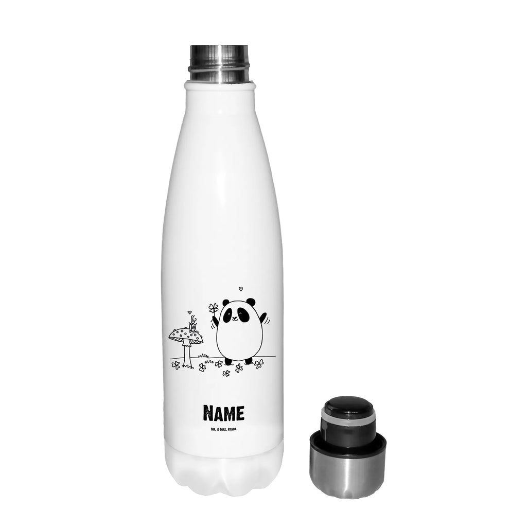 Personalisierte Thermosflasche Easy & Peasy Viel Glück Personalisierte Isolierflasche, Personalisierte Thermoflasche, Personalisierte Trinkflasche, Trinkflasche Mit Namen, Wunschname, Bedrucken, Namensflasche