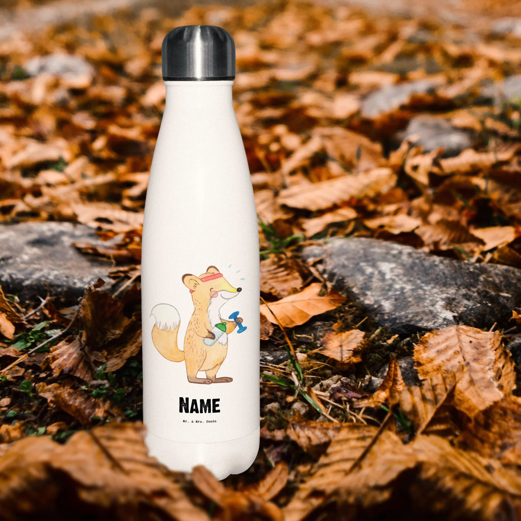 Personalisierte Thermosflasche Fuchs Fitness Personalisierte Isolierflasche, Personalisierte Thermoflasche, Personalisierte Trinkflasche, Trinkflasche Mit Namen, Wunschname, Bedrucken, Namensflasche, Geschenk, Sport, Sportart, Hobby, Schenken, Danke, Dankeschön, Auszeichnung, Gewinn, Sportler, Fitness, Sport treiben, Fitnessstudio, Sportclub, Kraftsport