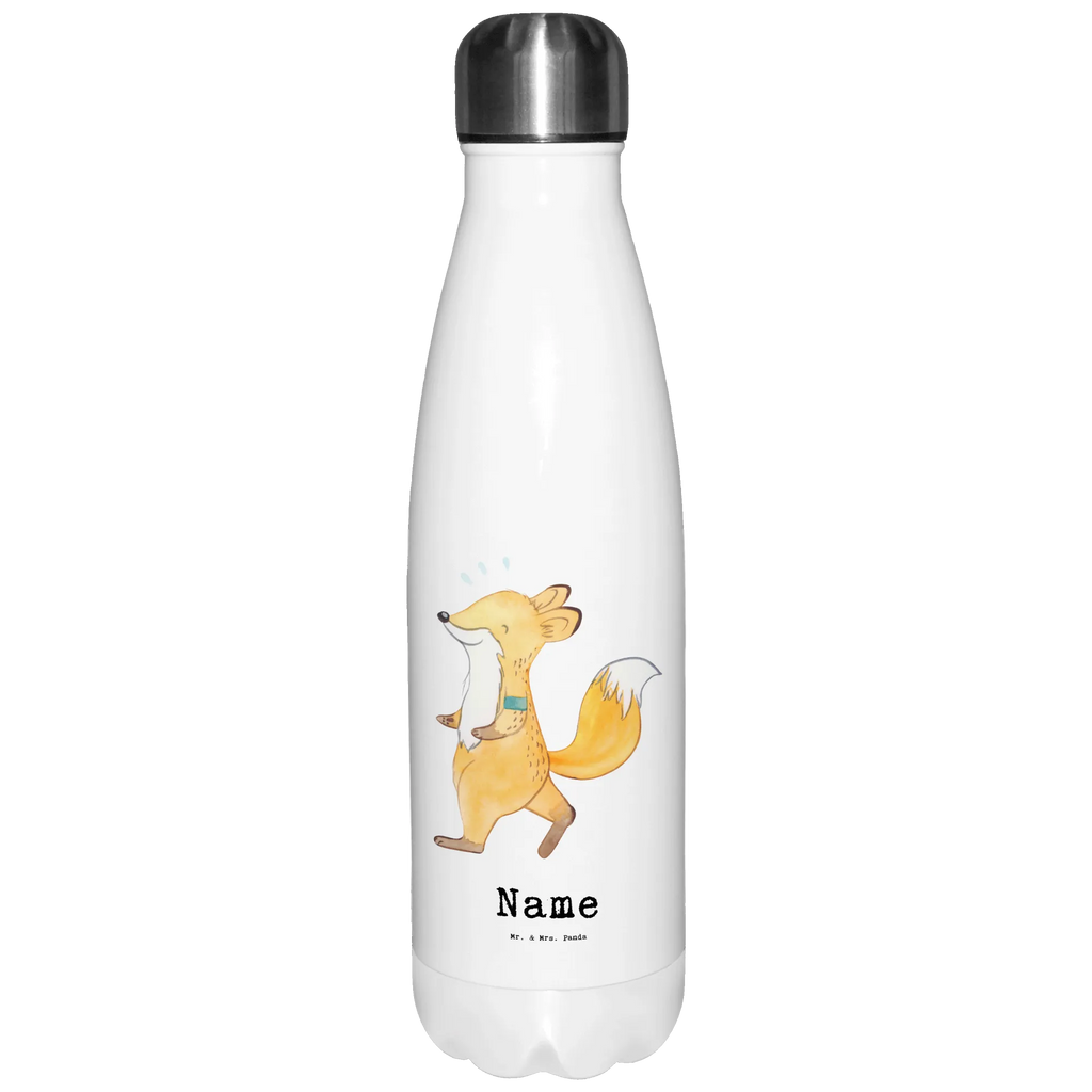 Personalisierte Thermosflasche Fuchs Joggen Personalisierte Isolierflasche, Personalisierte Thermoflasche, Personalisierte Trinkflasche, Trinkflasche Mit Namen, Wunschname, Bedrucken, Namensflasche, Geschenk, Sport, Sportart, Hobby, Schenken, Danke, Dankeschön, Auszeichnung, Gewinn, Sportler, Joggen, Dauerlauf, Laufsport, Laufen