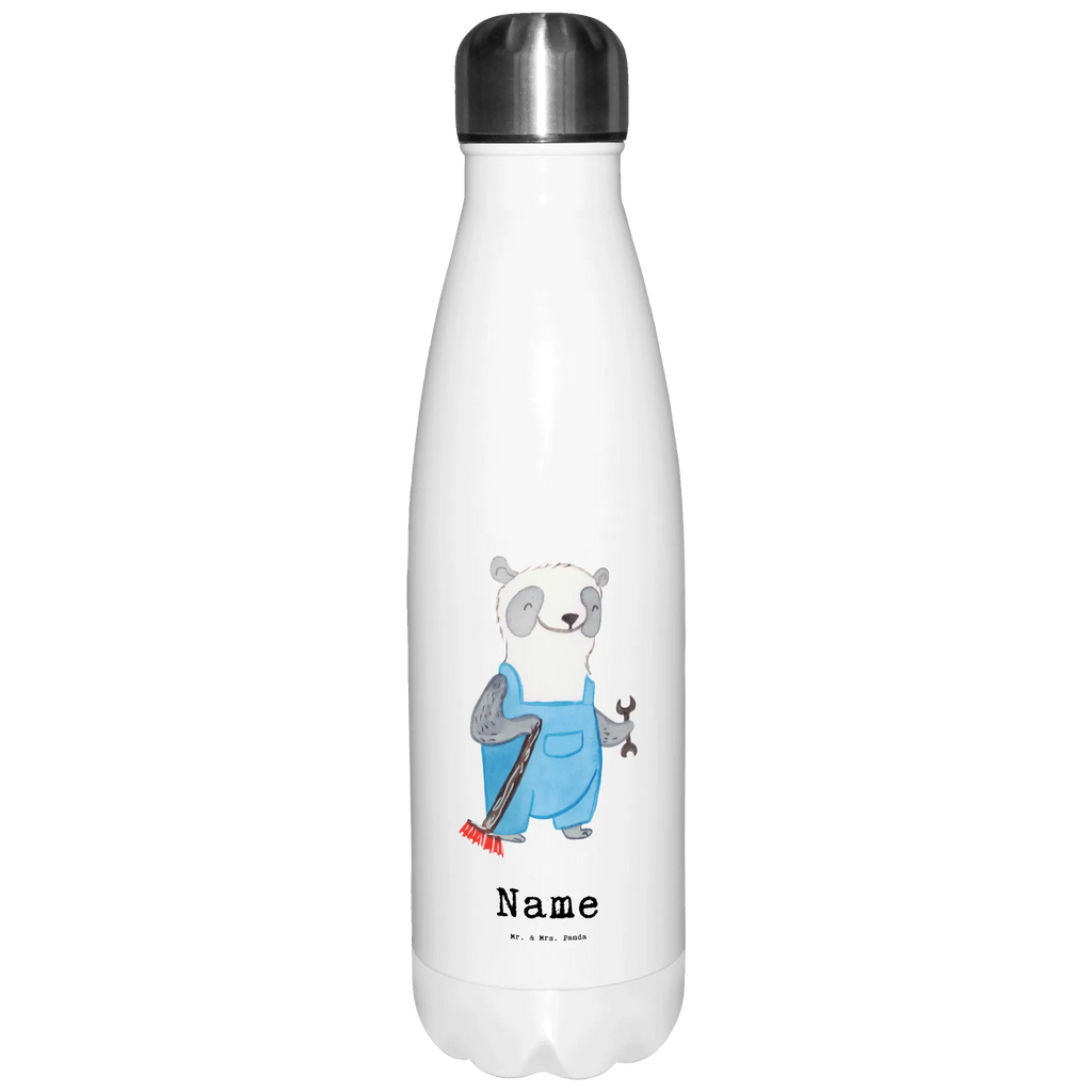 Personalisierte Thermosflasche Hausmeister mit Herz Personalisierte Isolierflasche, Personalisierte Thermoflasche, Personalisierte Trinkflasche, Trinkflasche Mit Namen, Wunschname, Bedrucken, Namensflasche, Beruf, Ausbildung, Jubiläum, Abschied, Rente, Kollege, Kollegin, Geschenk, Schenken, Arbeitskollege, Mitarbeiter, Firma, Danke, Dankeschön, Hausmeister, Concierge, Hausverwalter, Facility Manager