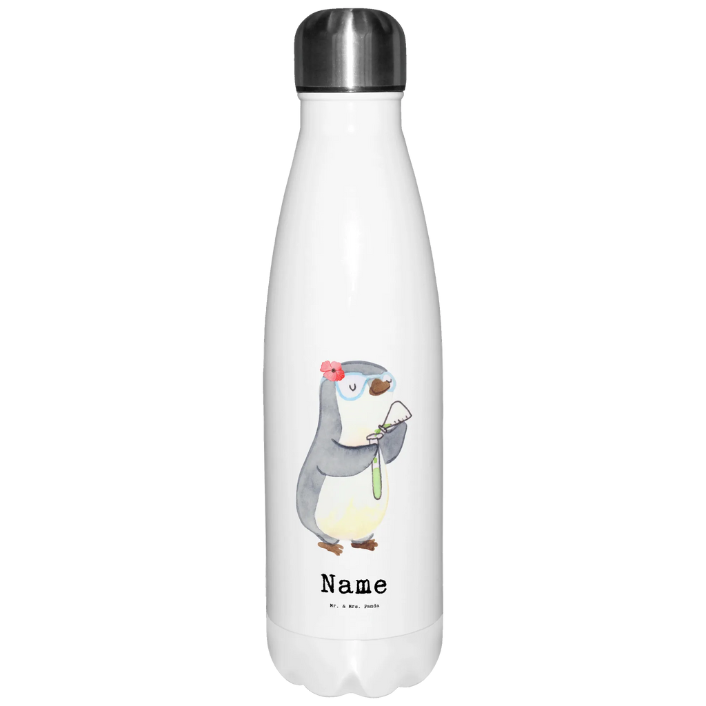 Personalisierte Thermosflasche Chemikerin mit Herz Personalisierte Isolierflasche, Personalisierte Thermoflasche, Personalisierte Trinkflasche, Trinkflasche Mit Namen, Wunschname, Bedrucken, Namensflasche, Beruf, Ausbildung, Jubiläum, Abschied, Rente, Kollege, Kollegin, Geschenk, Schenken, Arbeitskollege, Mitarbeiter, Firma, Danke, Dankeschön, Chemikerin, Chemielaborantin, Naturwissenschaftlerin, Labor, Studium, Forschung, Wissenschaftlerin