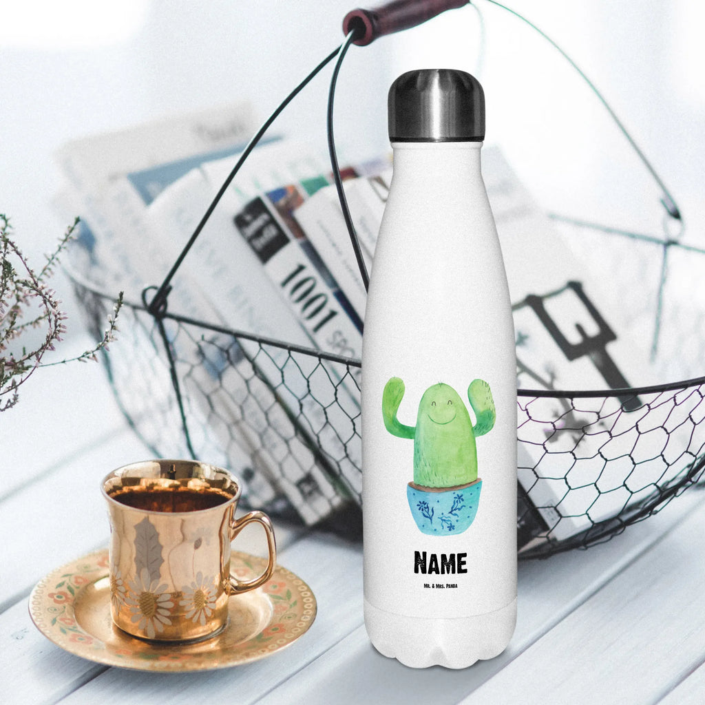 Personalisierte Thermosflasche Kaktus Happy Personalisierte Isolierflasche, Personalisierte Thermoflasche, Personalisierte Trinkflasche, Trinkflasche Mit Namen, Wunschname, Bedrucken, Namensflasche, Kaktus, Kakteen, Motivation, Spruch, lustig, Kindersicherung, Neustart, Büro, Büroalltag, Kollege, Kollegin, Freundin, Mutter, Familie, Ausbildung