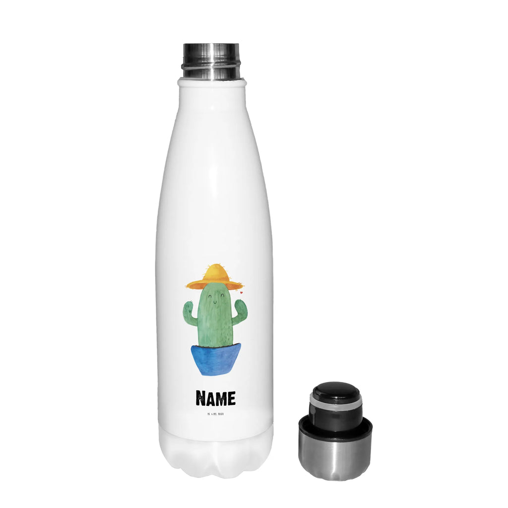 Personalisierte Thermosflasche Kaktus Sonnenhut Personalisierte Isolierflasche, Personalisierte Thermoflasche, Personalisierte Trinkflasche, Trinkflasche Mit Namen, Wunschname, Bedrucken, Namensflasche, Kaktus, Kakteen, Reisen, Weltreise, Weltenbummler, Reisetagebuch, Städtetrip, Kaktusliebe, Geschenkidee, Spruch, Motivation