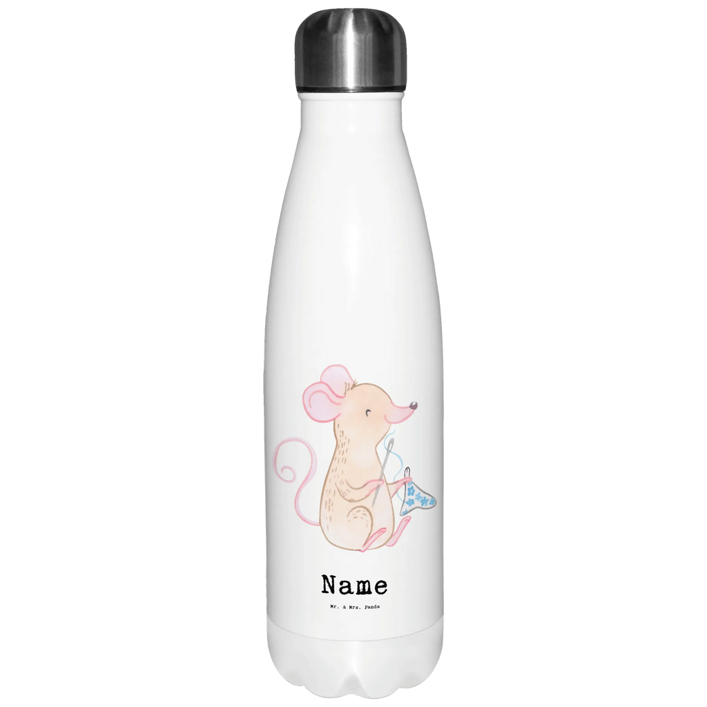 Personalisierte Thermosflasche Maus Nähen Personalisierte Isolierflasche, Personalisierte Thermoflasche, Personalisierte Trinkflasche, Trinkflasche Mit Namen, Wunschname, Bedrucken, Namensflasche, Geschenk, Sport, Sportart, Hobby, Schenken, Danke, Dankeschön, Auszeichnung, Gewinn, Sportler, Nähen, kreatives Hobby, Nähkurs, Nähmaschine, DIY