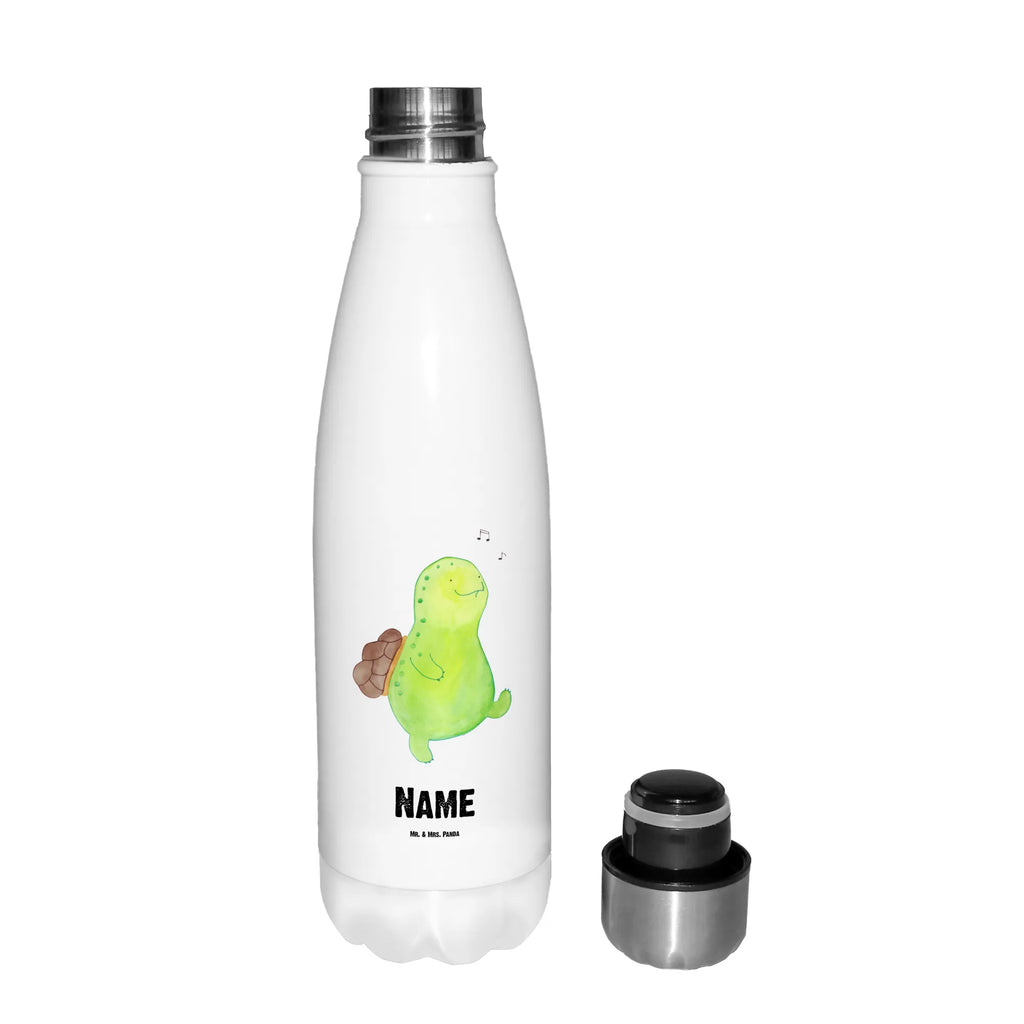 Personalisierte Thermosflasche Schildkröte pfeift Personalisierte Isolierflasche, Personalisierte Thermoflasche, Personalisierte Trinkflasche, Trinkflasche Mit Namen, Wunschname, Bedrucken, Namensflasche, Schildkröte, Schildi, Schildkröten, fröhlich, Glück, Motivation, Lebensfreude, Depression, Trennung, Neuanfang