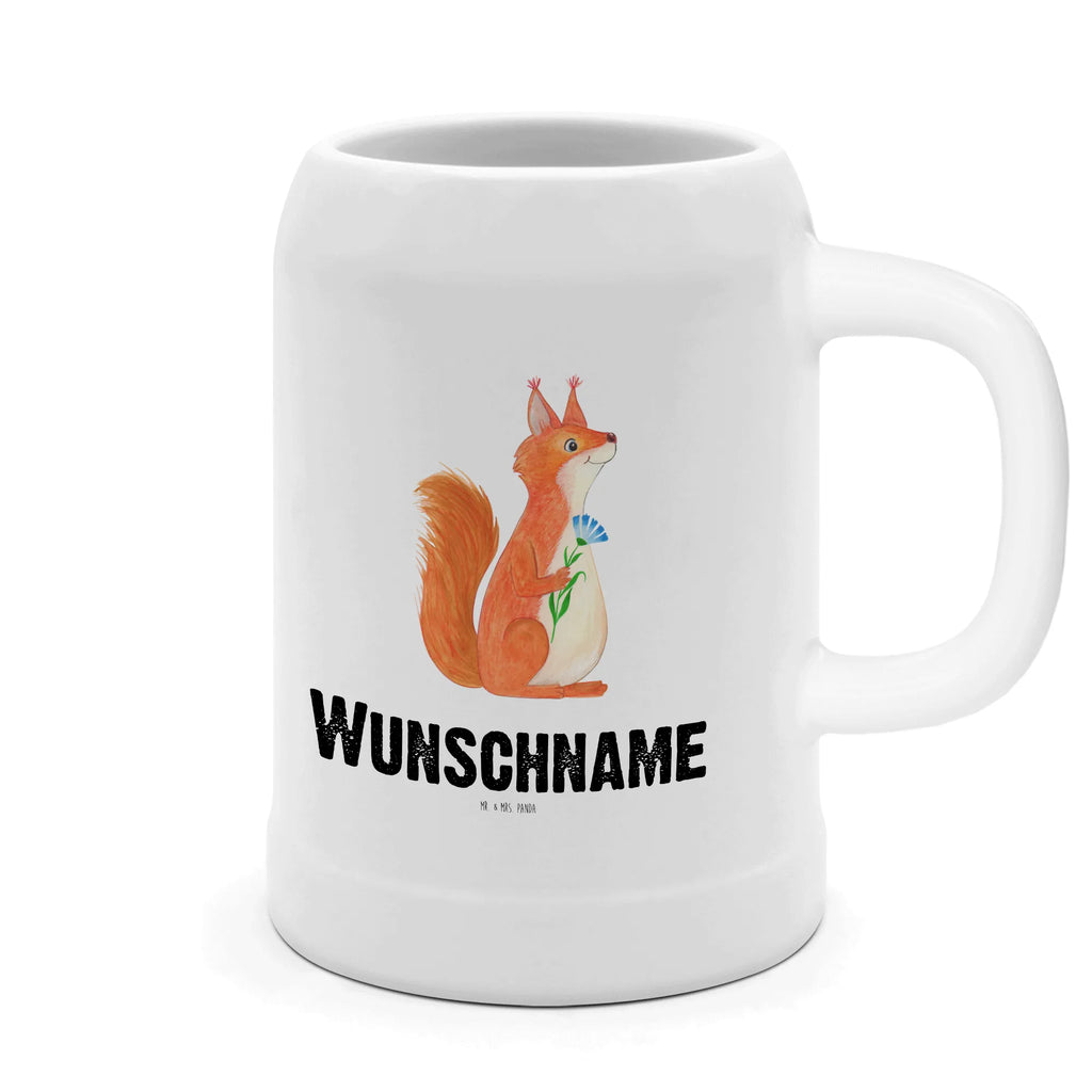 Personalisierter Bierkrug Eichhörnchen Blume Bierkrug mit Namen, Bierkrug personalisieren, Bierglas mit Namen, Personalisierung, Bedrucken, Tiermotive, Gute Laune, lustige Sprüche, Tiere, Eichhörnchen, Eichhorn, Spruch positiv, Lachen, Spaß, Motivation Sprüche, Motivation Bilder, glücklich Spruch, Spruch Deko