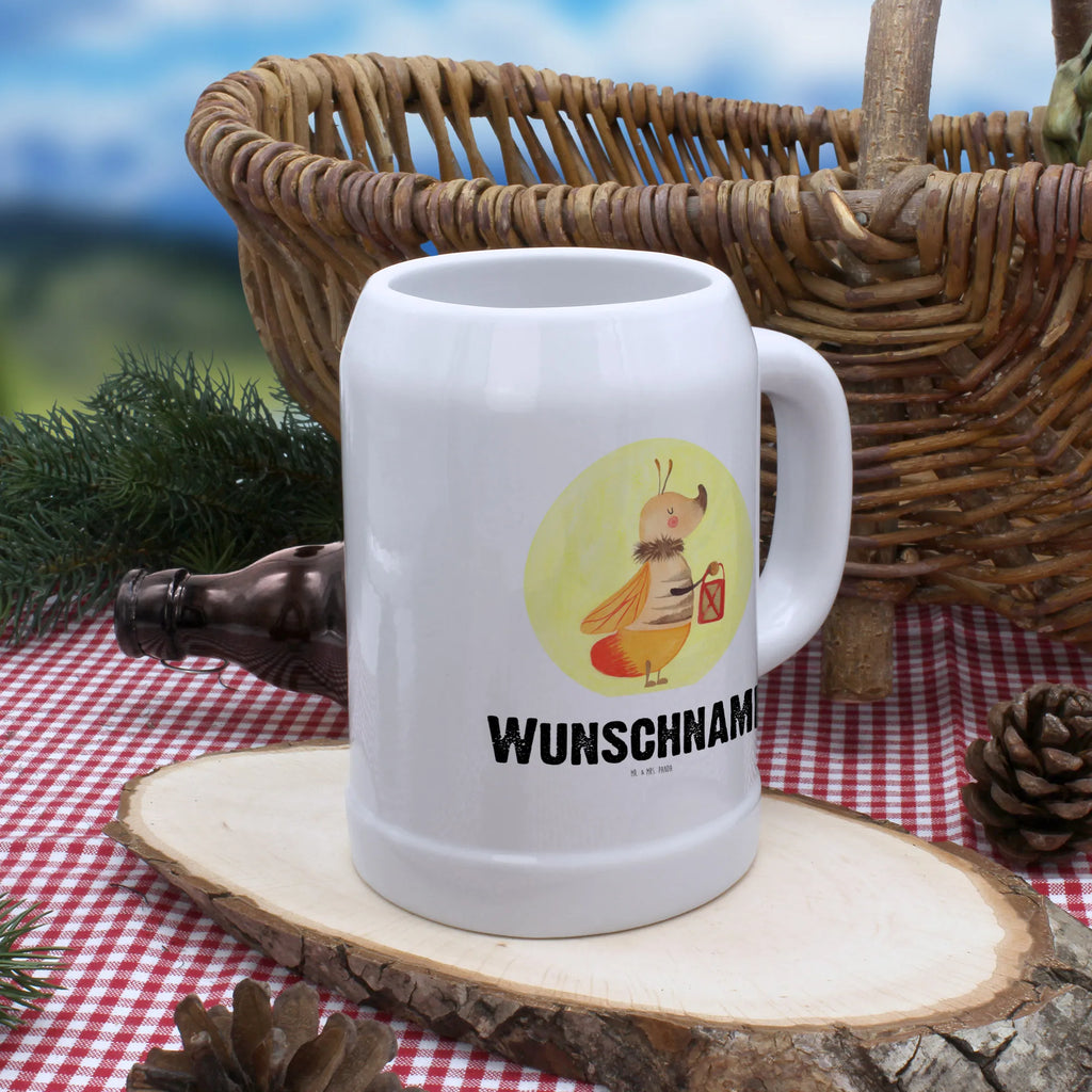 Personalisierter Bierkrug Glühwürmchen Bierkrug mit Namen, Bierkrug personalisieren, Bierglas mit Namen, Personalisierung, Bedrucken, Tiermotive, Gute Laune, lustige Sprüche, Tiere, Glühwürmchen, Glühwurm, Falter, Liebe, Leuchten, magisch, Liebesbeweis, Lieblingsmensch, Verlobung, Heiratsantrag, Jahrestag, Liebesspruch