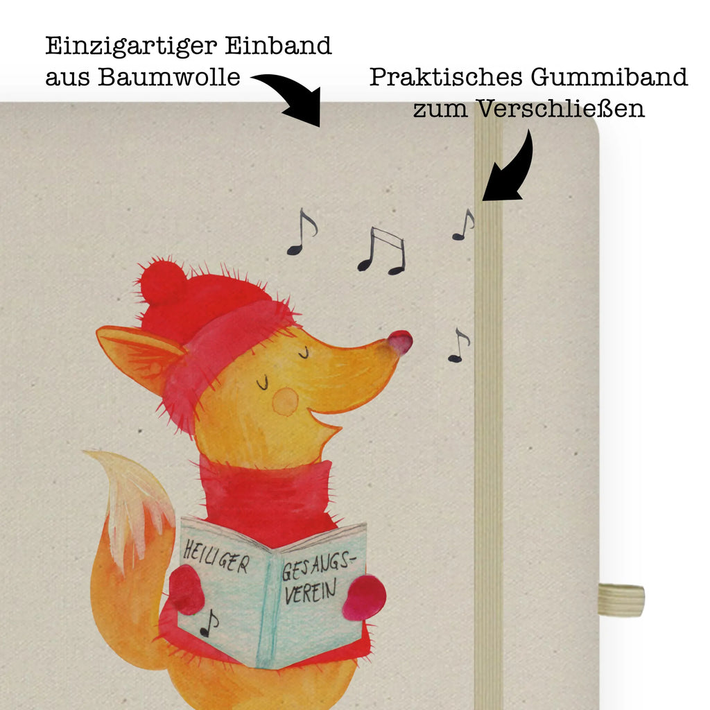 DIN A4 Personalisiertes Notizbuch Fuchs Sänger Personalisiertes Notizbuch, Notizbuch mit Namen, Notizbuch bedrucken, Personalisierung, Namensbuch, Namen, Winter, Weihnachten, Weihnachtsdeko, Nikolaus, Advent, Heiligabend, Wintermotiv, Fuchs, Füchse, Sänger, Geschenk Sänger, Singen, Weihnachtslieder