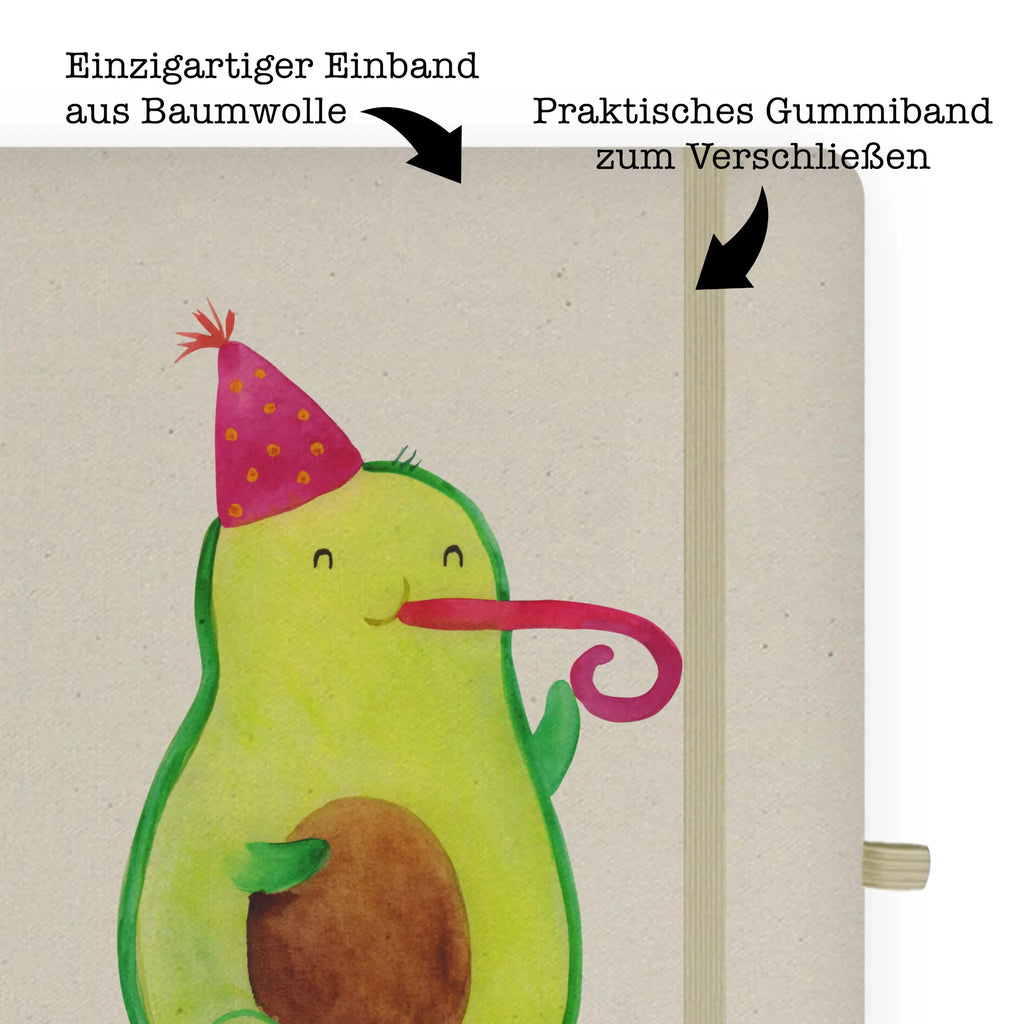 DIN A4 Personalisiertes Notizbuch Avocado Party Time Personalisiertes Notizbuch, Notizbuch mit Namen, Notizbuch bedrucken, Personalisierung, Namensbuch, Namen, Avocado, Veggie, Vegan, Gesund