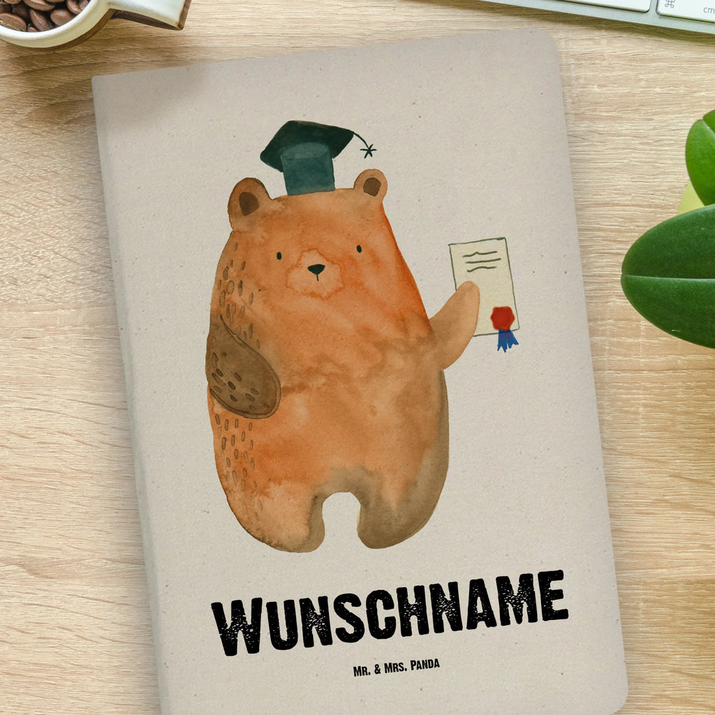 DIN A4 Personalisiertes Notizbuch Prüfungsbär Personalisiertes Notizbuch, Notizbuch mit Namen, Notizbuch bedrucken, Personalisierung, Namensbuch, Namen, Bär, Teddy, Teddybär, Abitur, Prüfungen, Prüfung bestanden, Abschluss, Zeugnis, Abschlusszeugnis