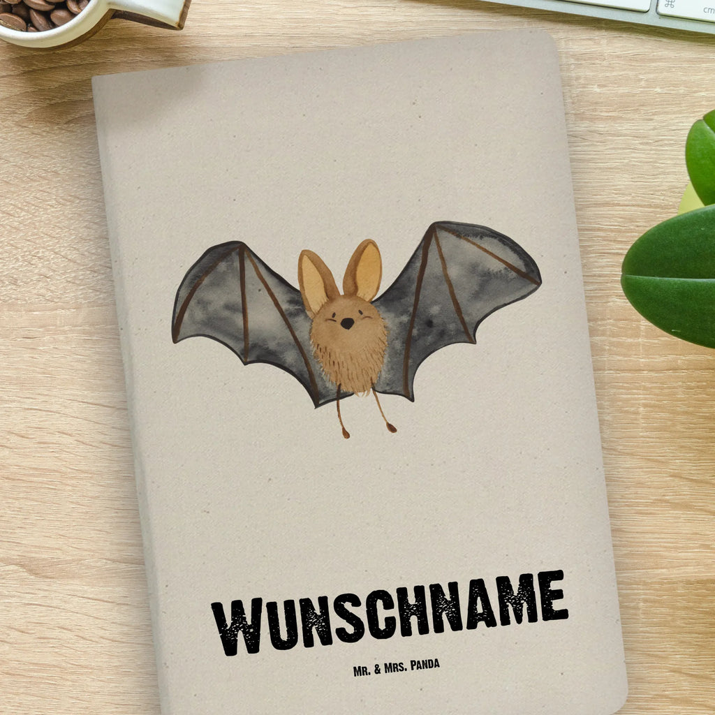 DIN A4 Personalisiertes Notizbuch Fledermaus Flügel Personalisiertes Notizbuch, Notizbuch mit Namen, Notizbuch bedrucken, Personalisierung, Namensbuch, Namen, Tiermotive, Gute Laune, lustige Sprüche, Tiere