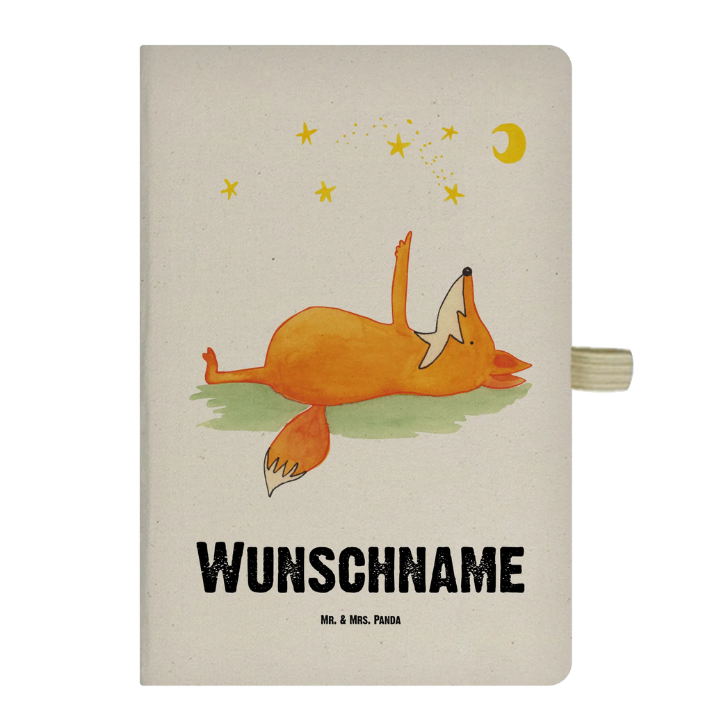 DIN A4 Personalisiertes Notizbuch Fuchs Sterne Personalisiertes Notizbuch, Notizbuch mit Namen, Notizbuch bedrucken, Personalisierung, Namensbuch, Namen, Fuchs, Füchse, tröstende Worte, Spruch positiv, Spruch schön, Romantik, Always Look on the Bright Side of Life