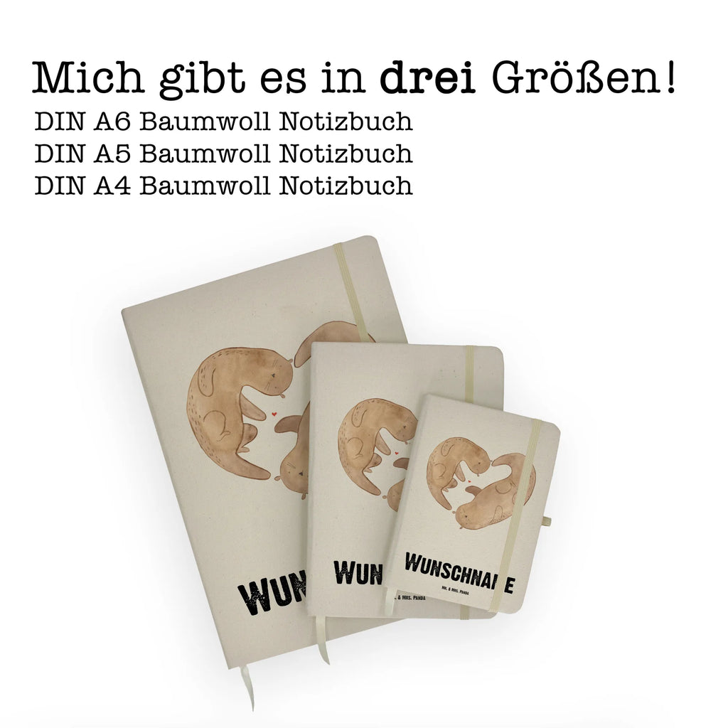 DIN A4 Personalisiertes Notizbuch Otter Herz Personalisiertes Notizbuch, Notizbuch mit Namen, Notizbuch bedrucken, Personalisierung, Namensbuch, Namen, Otter, Fischotter, Seeotter, Liebe, Herz, Liebesbeweis, Liebesgeschenk, Bessere Hälfte, Love you, Jahrestag, Hochzeitstag, Verlobung, gemeinsames Leben