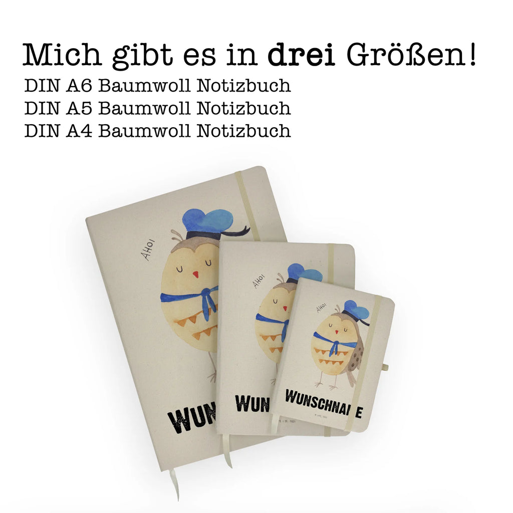 DIN A4 Personalisiertes Notizbuch Eule Matrosen Personalisiertes Notizbuch, Notizbuch mit Namen, Notizbuch bedrucken, Personalisierung, Namensbuch, Namen, Eule, Eule Spruch, Eule Deko, Owl, Wortspiel lustig, Matrose, Freundin, Ehe, Seefahrer, Heimathafen, Hochzeitstag Geschenk