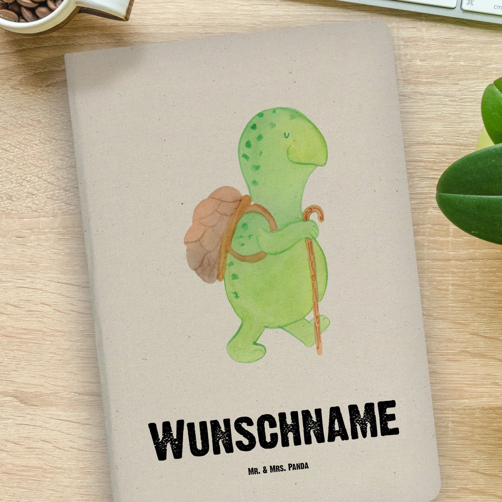 DIN A4 Personalisiertes Notizbuch Schildkröte Wanderer Personalisiertes Notizbuch, Notizbuch mit Namen, Notizbuch bedrucken, Personalisierung, Namensbuch, Namen, Schildkröte, Schildkröten, Motivation, Motivationsspruch, Motivationssprüche, Neuanfang