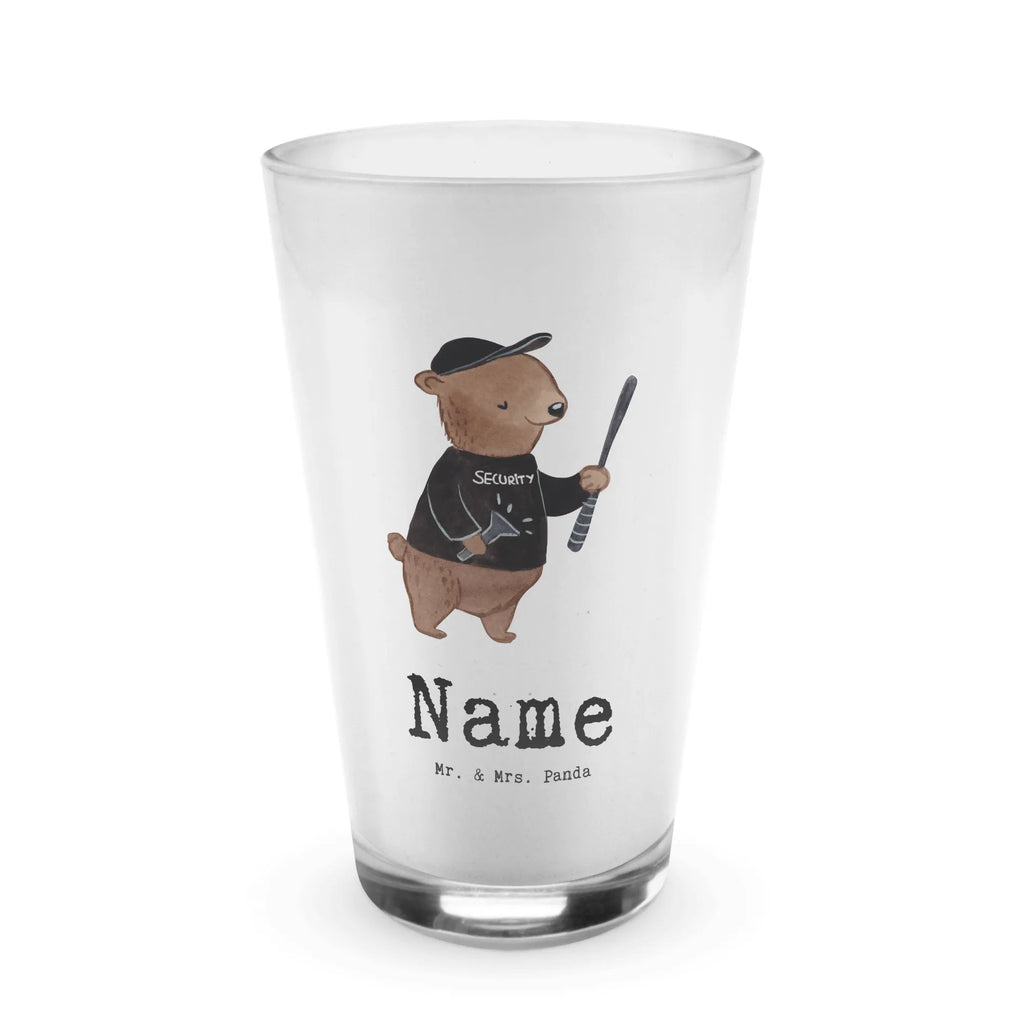 Personalisiertes Glas Security Mitarbeiter mit Herz Bedrucktes Glas, Glas mit Namen, Namensglas, Glas personalisiert, Name, Bedrucken, Beruf, Ausbildung, Jubiläum, Abschied, Rente, Kollege, Kollegin, Geschenk, Schenken, Arbeitskollege, Mitarbeiter, Firma, Danke, Dankeschön