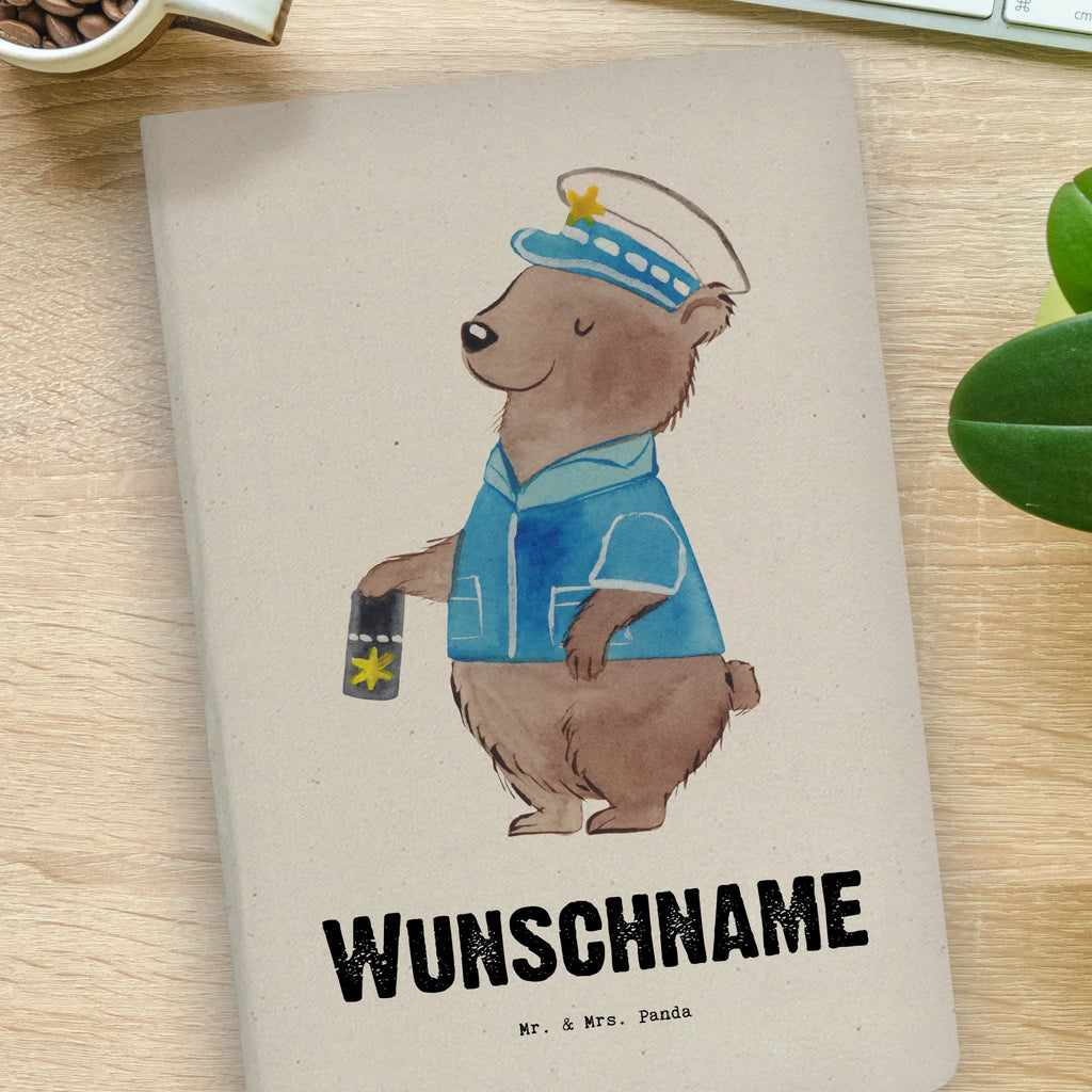 DIN A4 Personalisiertes Notizbuch Polizist mit Herz Personalisiertes Notizbuch, Notizbuch mit Namen, Notizbuch bedrucken, Personalisierung, Namensbuch, Namen, Beruf, Ausbildung, Jubiläum, Abschied, Rente, Kollege, Kollegin, Geschenk, Schenken, Arbeitskollege, Mitarbeiter, Firma, Danke, Dankeschön, Polizist, Polizeibeamter, Wachmann, Cop, Polizei, Studium