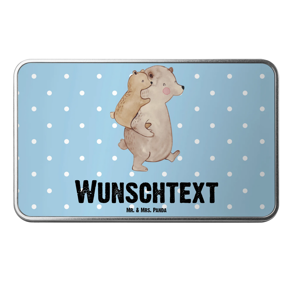 Personalisierte Metalldose Papa Bär Personalisierte Metalldose, Dose mit Namen, Namensdose, Kiste mit Namen, Namenskiste, Familie, Vatertag, Muttertag, Bruder, Schwester, Mama, Papa, Oma, Opa, Geschenk, Vater, Papi, Vati, Onkel, Geburtstag