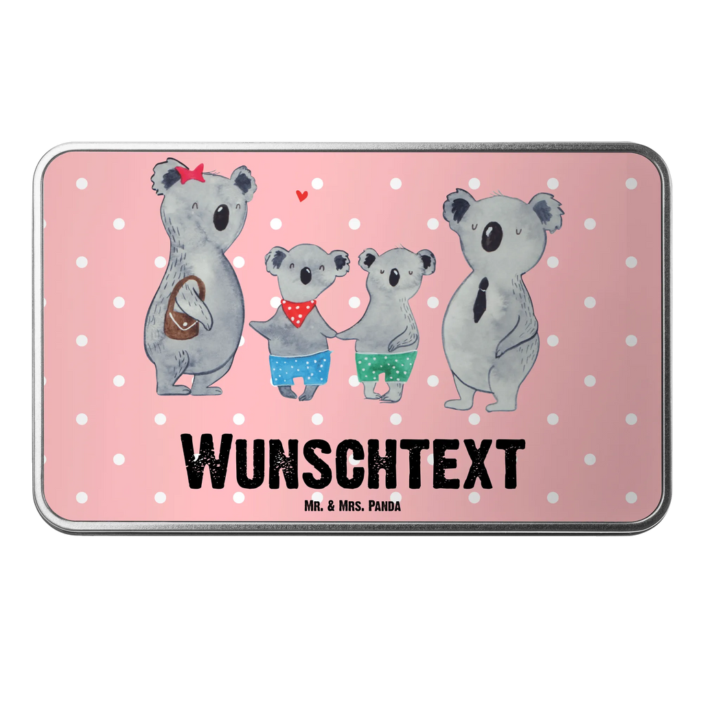 Personalisierte Metalldose Koala Familie zwei Personalisierte Metalldose, Dose mit Namen, Namensdose, Kiste mit Namen, Namenskiste, Familie, Vatertag, Muttertag, Bruder, Schwester, Mama, Papa, Oma, Opa, Koala, Koalabär, beste Familie, Familienzeit, Familienleben, Koalafamilie, Lieblingsfamilie