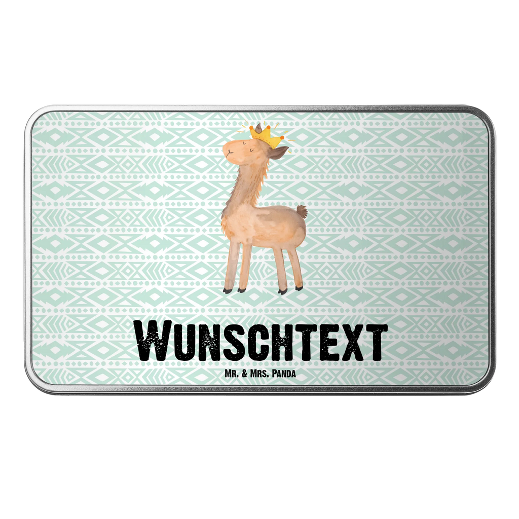 Personalisierte Metalldose Lama König Personalisierte Metalldose, Dose mit Namen, Namensdose, Kiste mit Namen, Namenskiste, Lama, Alpaka, Lamas, König, Königin, Freundin, Mama, Papa, Büro Kollege, Kollegin, Chef, Vorgesetzter, Abi, Abitur