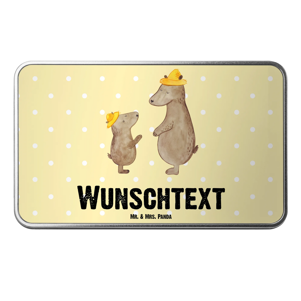 Personalisierte Metalldose Bären mit Hut Personalisierte Metalldose, Dose mit Namen, Namensdose, Kiste mit Namen, Namenskiste, Familie, Vatertag, Muttertag, Bruder, Schwester, Mama, Papa, Oma, Opa, Bär, Bären, Vater, Papi, Paps, Dad, Daddy, Lieblingsmensch, Sohn, Söhne, Kind, Kinder, Vater-Sohn, Family, Vorbild