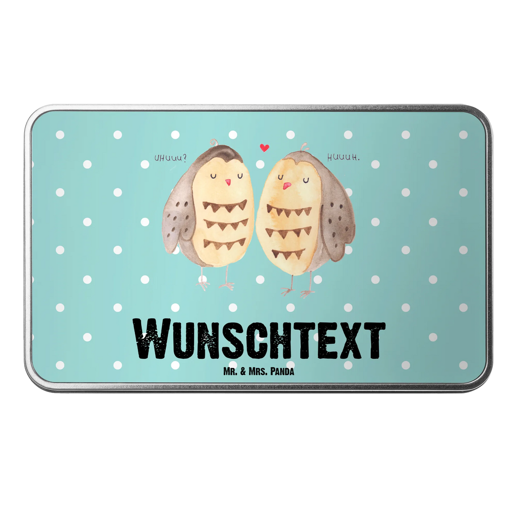 Personalisierte Metalldose Eule Liebe Personalisierte Metalldose, Dose mit Namen, Namensdose, Kiste mit Namen, Namenskiste, Eule, Eule Deko, Liebe, Hochzeit Spruch, Owl, All you need is love, Liebe Spruch, Freundin Geschenk, Freund, Wortspiel lustig