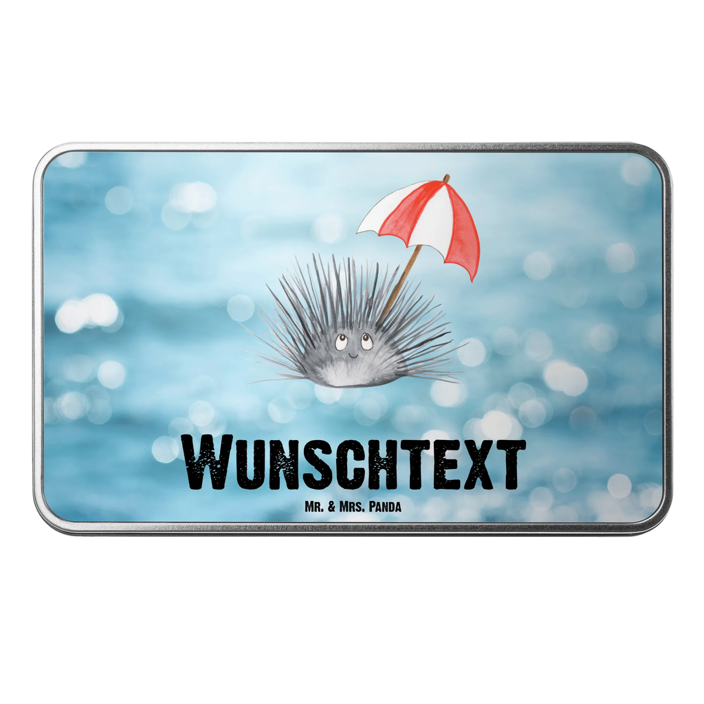 Personalisierte Metalldose Seeigel Personalisierte Metalldose, Dose mit Namen, Namensdose, Kiste mit Namen, Namenskiste, Meerestiere, Meer, Urlaub, Seeigel, Achtsamkeit, Selbstakzeptanz, Selbstliebe, Hier und Jetzt, Leben, Lebe