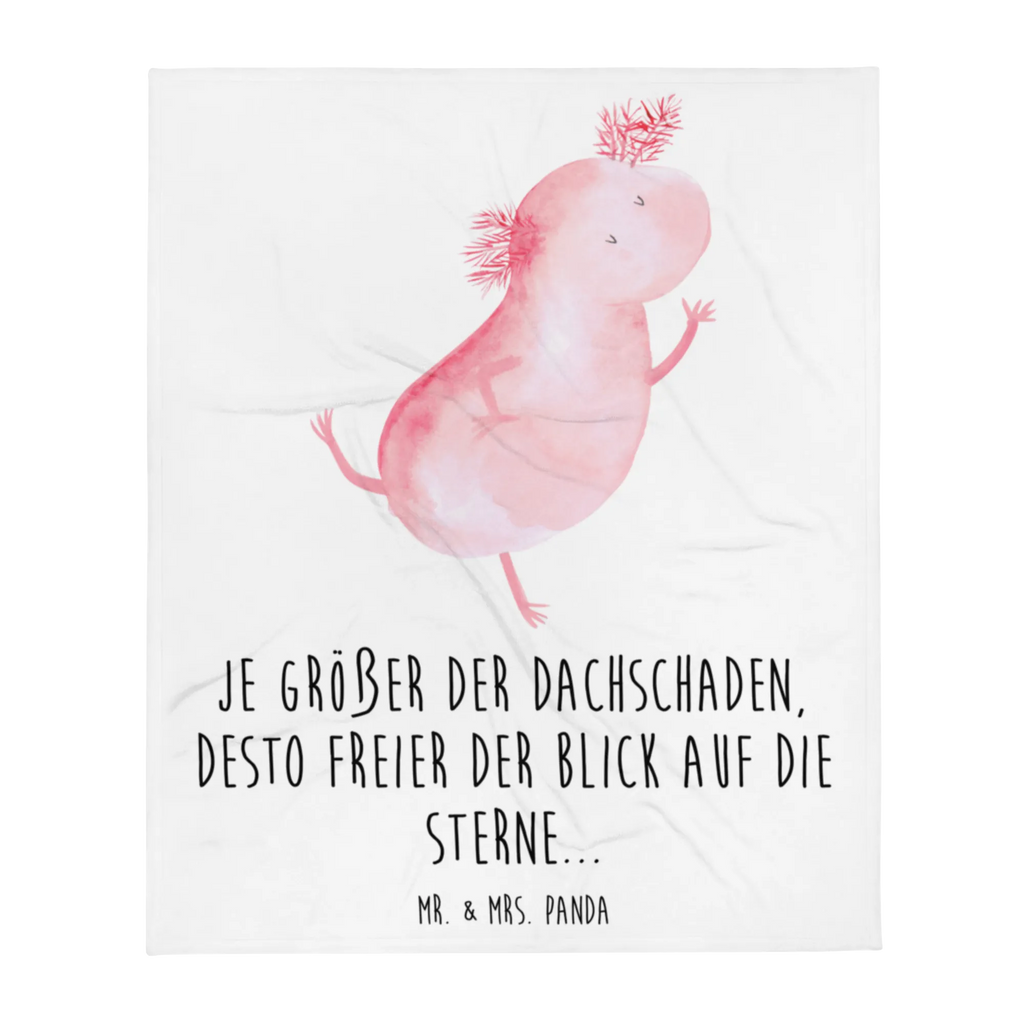 Kuscheldecke Axolotl tanzt Decke, Wohndecke, Tagesdecke, Wolldecke, Sofadecke, Axolotl, Molch, Axolot, Schwanzlurch, Lurch, Lurche, Dachschaden, Sterne, verrückt, Freundin, beste Freundin