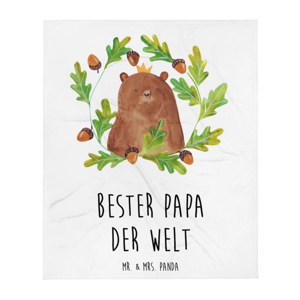 Kuscheldecke Bär König Decke, Wohndecke, Tagesdecke, Wolldecke, Sofadecke, Bär, Teddy, Teddybär, Papa, Papa Bär, bester Vater, bester Papa, weltbester Papa, Vatertag, Vater, Dad, Daddy, Papi