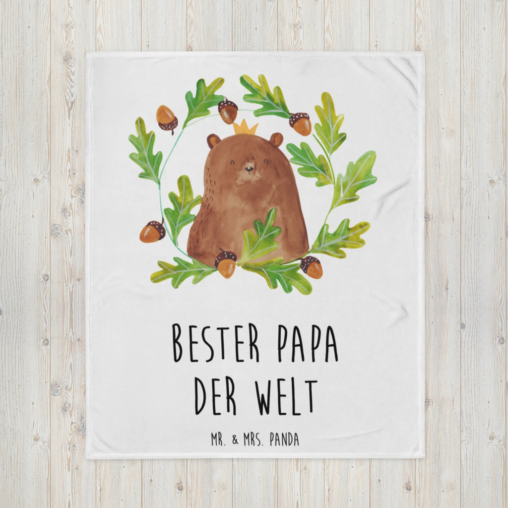 Kuscheldecke Bär König Decke, Wohndecke, Tagesdecke, Wolldecke, Sofadecke, Bär, Teddy, Teddybär, Papa, Papa Bär, bester Vater, bester Papa, weltbester Papa, Vatertag, Vater, Dad, Daddy, Papi