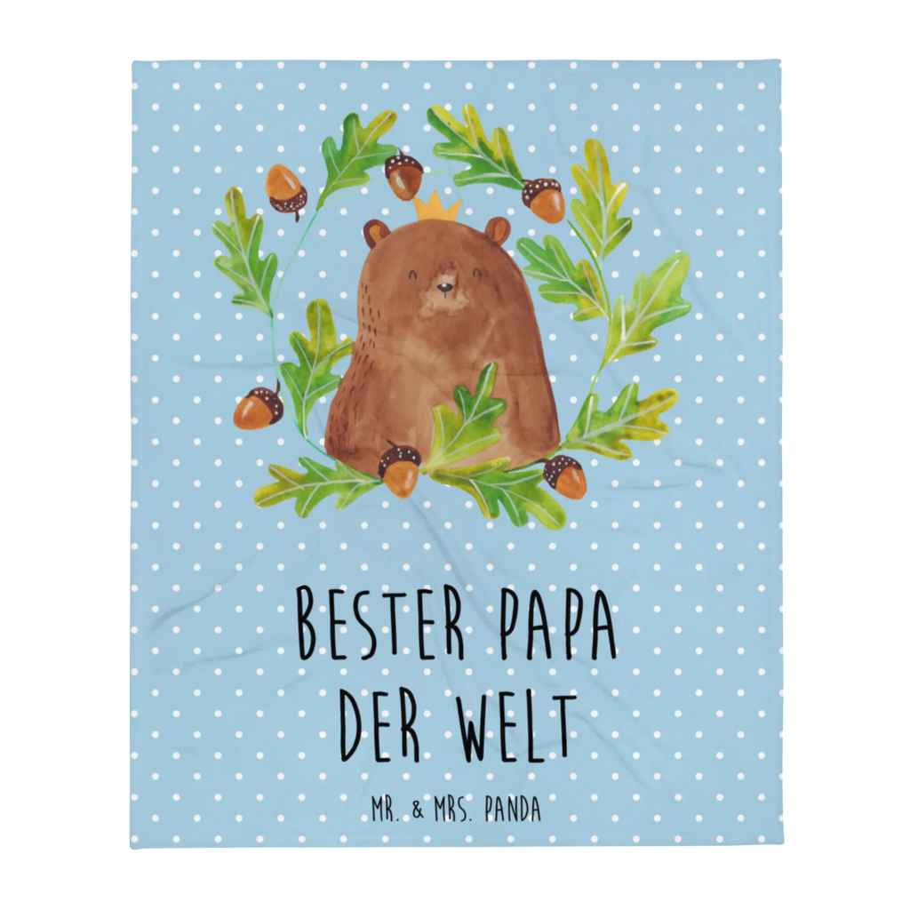 Kuscheldecke Bär König Decke, Wohndecke, Tagesdecke, Wolldecke, Sofadecke, Bär, Teddy, Teddybär, Papa, Papa Bär, bester Vater, bester Papa, weltbester Papa, Vatertag, Vater, Dad, Daddy, Papi