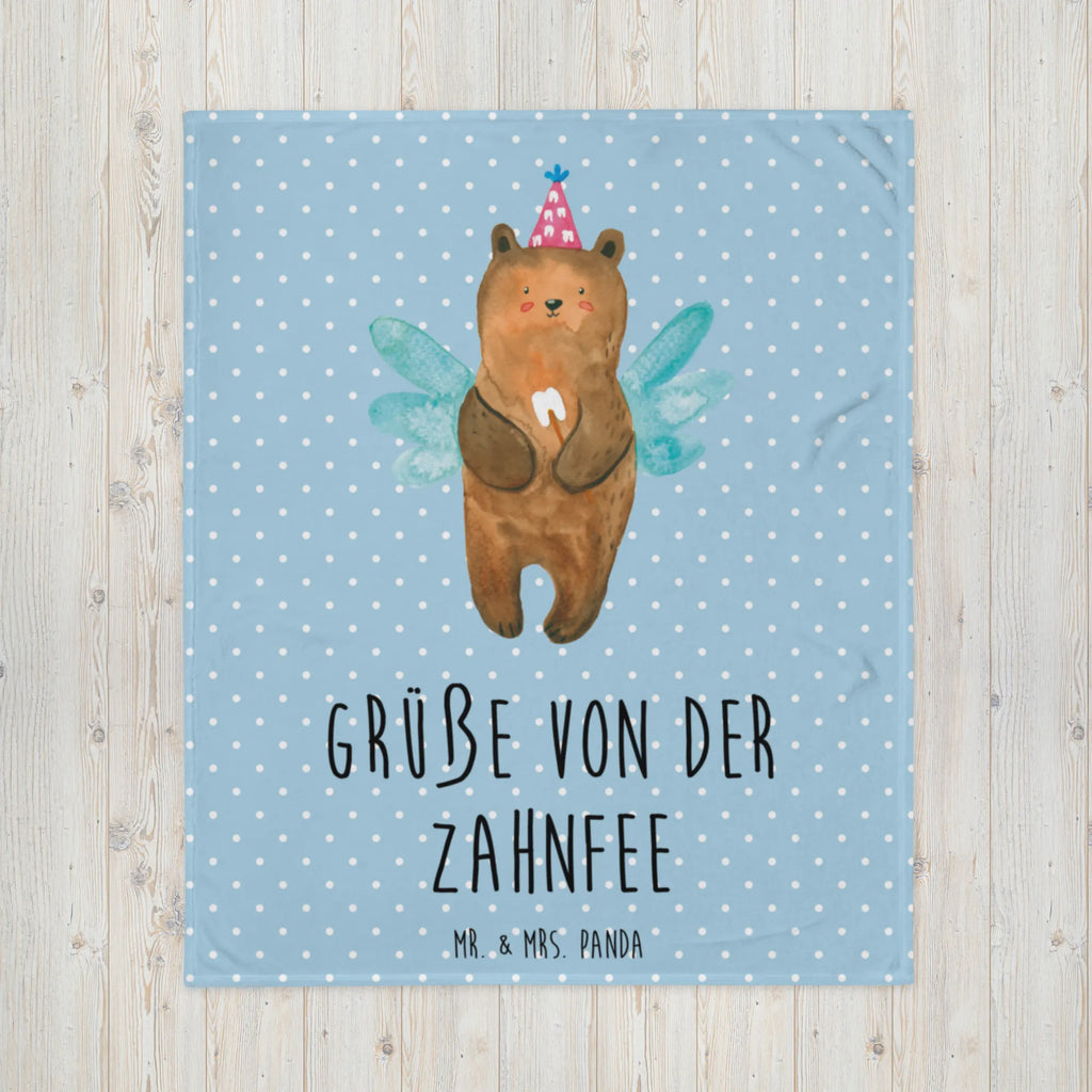 Kuscheldecke Zahnfee Bär Decke, Wohndecke, Tagesdecke, Wolldecke, Sofadecke, Bär, Teddy, Teddybär, Zahnfee, Fee, Milchzahn, Erster Zahn