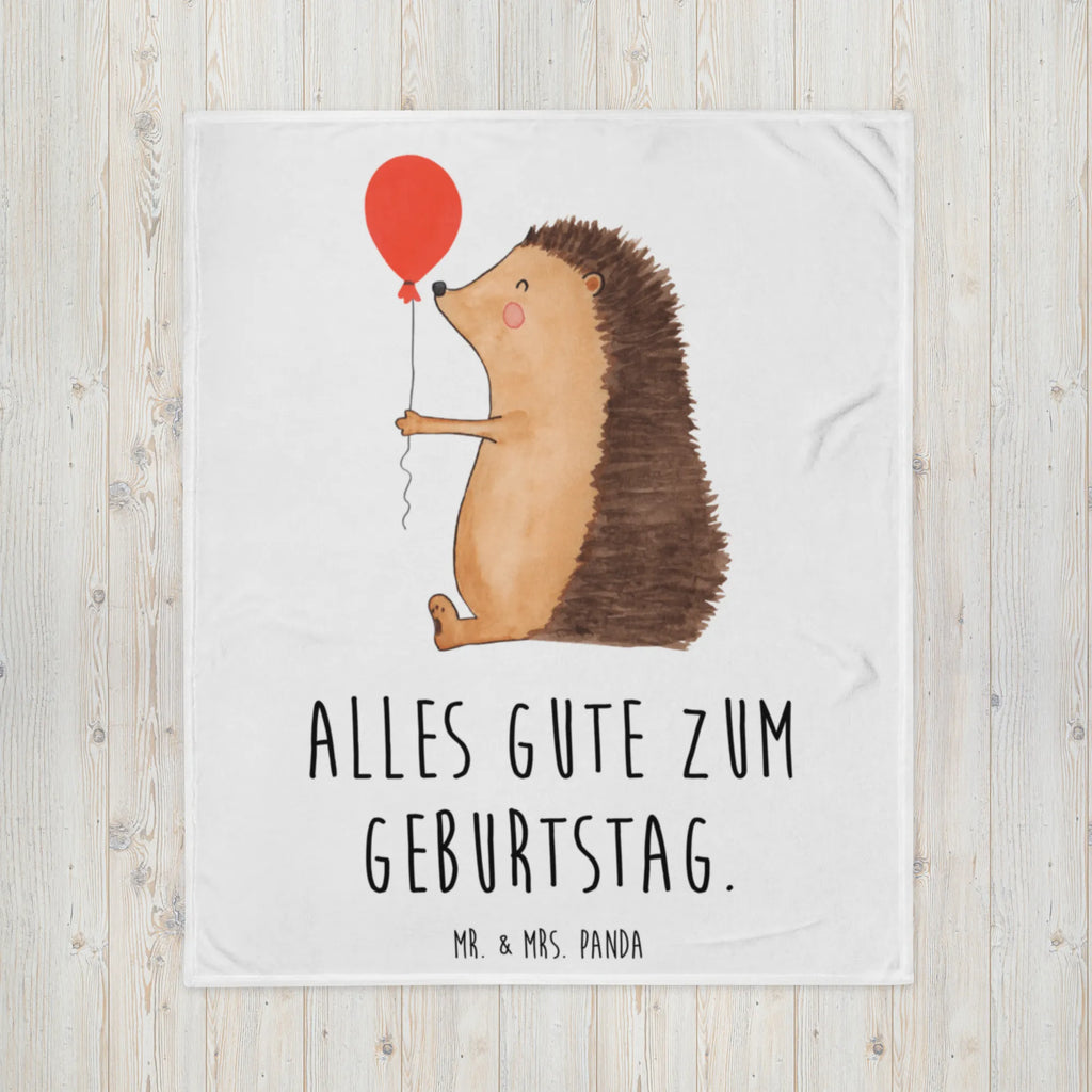 Kuscheldecke Igel Luftballon Decke, Wohndecke, Tagesdecke, Wolldecke, Sofadecke, Tiermotive, Gute Laune, lustige Sprüche, Tiere, Igel, Geburtstag, Herzlichen Glückwunsch, Glückwunsch, Geburtstagskind, Ballon, Happy Birthday