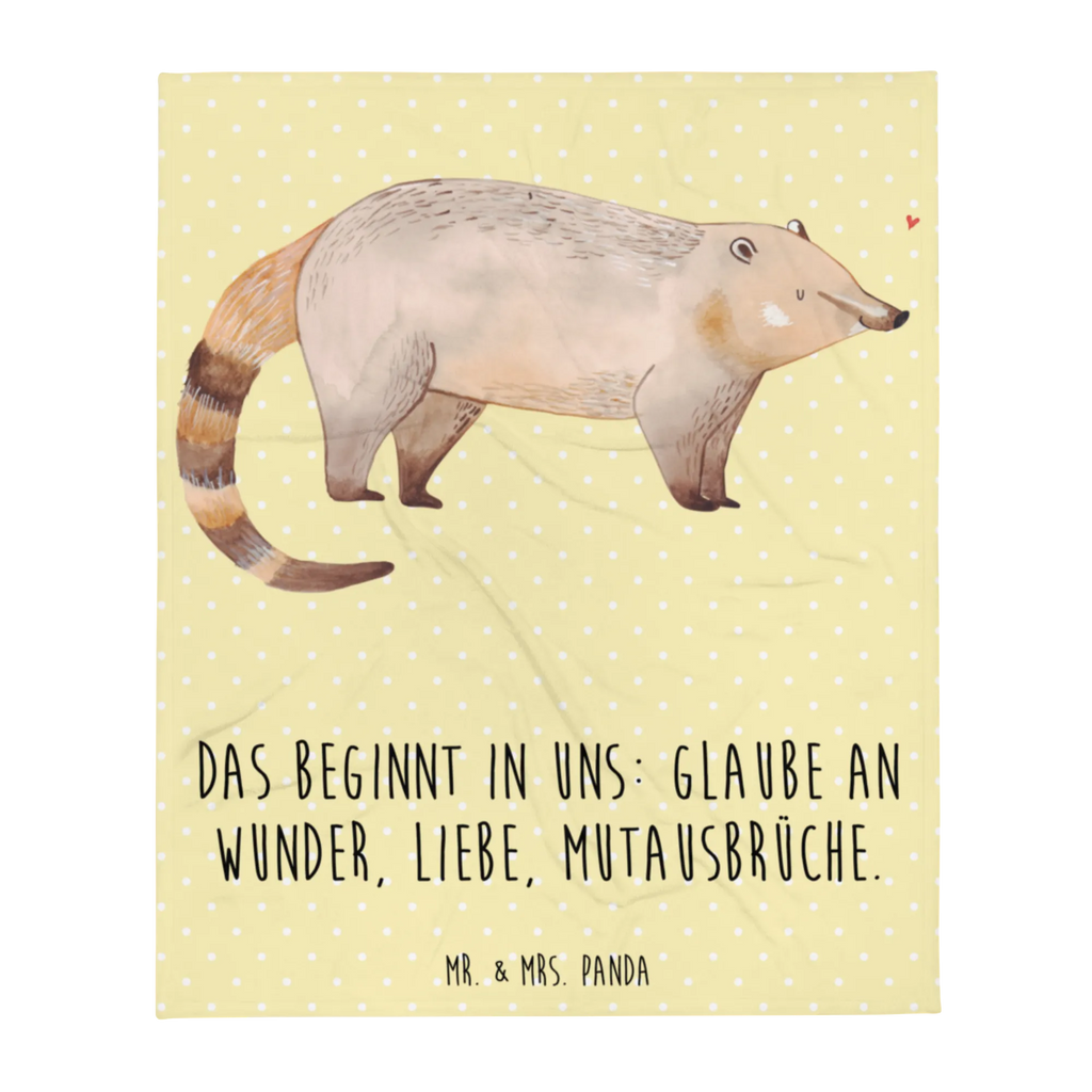 Kuscheldecke Nasenbär Decke, Wohndecke, Tagesdecke, Wolldecke, Sofadecke, Tiermotive, Gute Laune, lustige Sprüche, Tiere, Nasenbär, Nasenbären, Rüsselbär, Bär