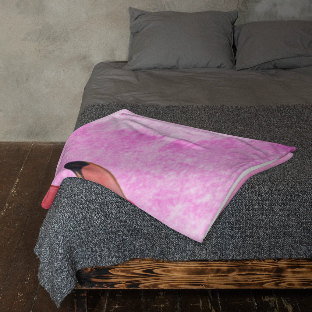 Kuscheldecke Flamingo Classic Decke, Wohndecke, Tagesdecke, Wolldecke, Sofadecke, Flamingo, Einzigartig, Selbstliebe, Stolz, ich, für mich, Spruch, Freundin, Freundinnen, Außenseiter, Sohn, Tochter, Geschwister