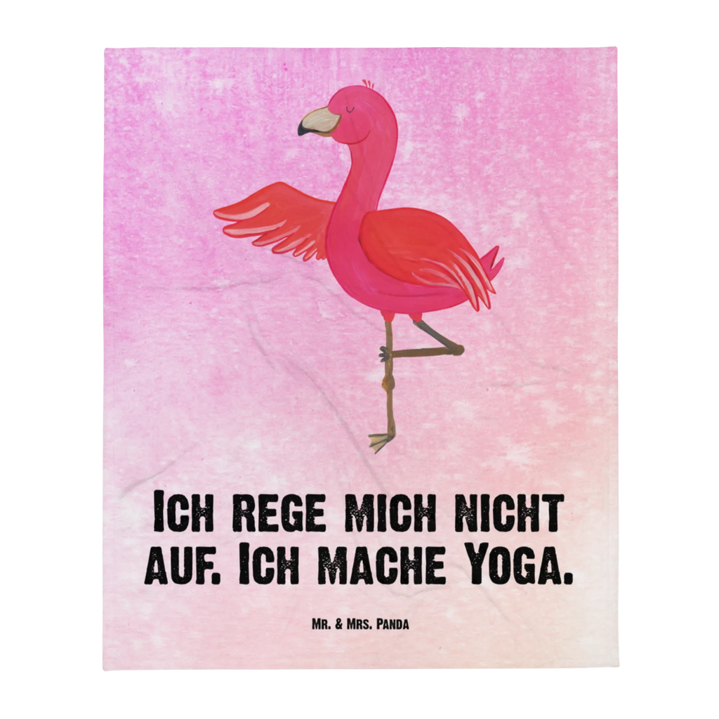 Kuscheldecke Flamingo Yoga Decke, Wohndecke, Tagesdecke, Wolldecke, Sofadecke, Flamingo, Vogel, Yoga, Namaste, Achtsamkeit, Yoga-Übung, Entspannung, Ärger, Aufregen, Tiefenentspannung