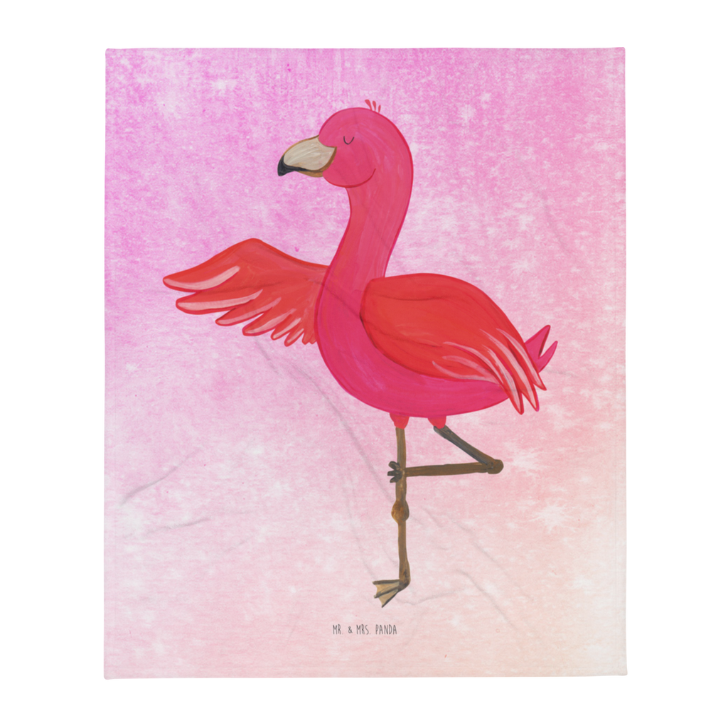 Kuscheldecke Flamingo Yoga Decke, Wohndecke, Tagesdecke, Wolldecke, Sofadecke, Flamingo, Vogel, Yoga, Namaste, Achtsamkeit, Yoga-Übung, Entspannung, Ärger, Aufregen, Tiefenentspannung