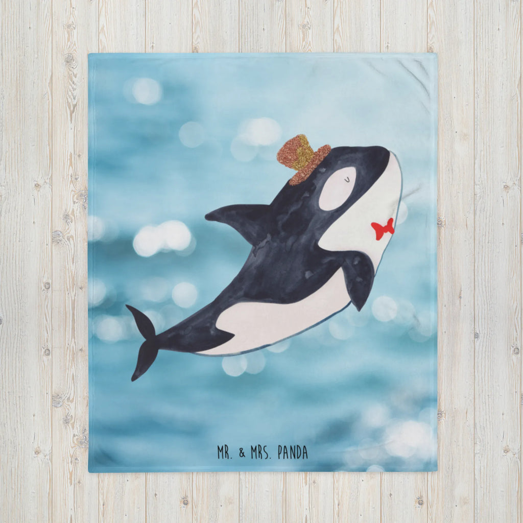 Kuscheldecke Orca Zylinder Decke, Wohndecke, Tagesdecke, Wolldecke, Sofadecke, Meerestiere, Meer, Urlaub, Narwal, Glitter, Konfetti, Glitzer, Geburtstag, Feier, Fete, Fest, Glückwunsch, Orca